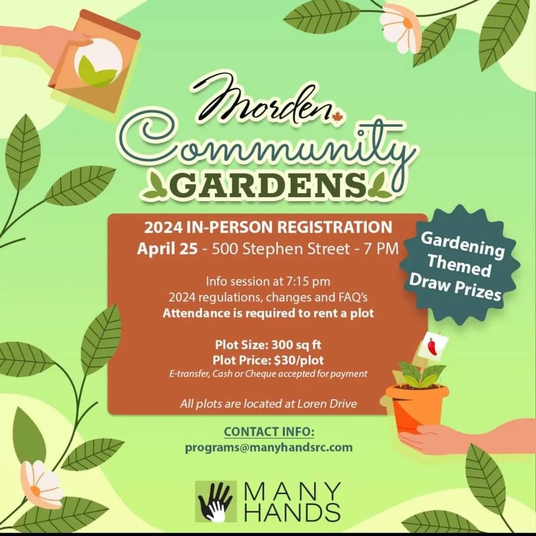 🌱 Calling all gardening enthusiasts in the neighbourhood! 

📅 This is your opportunity to claim a plot in our community garden. 

🎁 Attend for a chance to win prizes that will make your gardening even more enjoyable!

🚀 Spots are limited and will