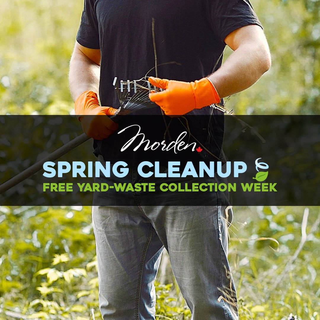 🌷Morden's Spring Week cleanup is coming! 

🌿 Clear out your garden, prune your plants, and let's keep Morden green together. Bag up your leaves and twigs in certified compostable paper bags &ndash; remember, no plastic! Mark your calendars:

📅 Spr