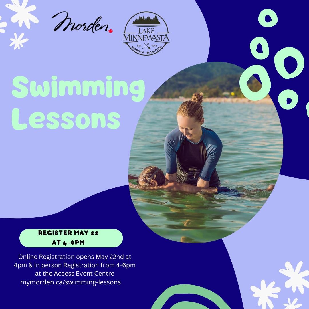 🌟 Dive into Summer with Morden Swimming Lessons! 🏊&zwj;♀️

Registration for the 2024 season kicks off on May 22nd at 4 PM online and in-person at the Access Event Centre from 4-6 PM. 

Any questions? Drop us an email at aquaticprogrammer@mymorden.c