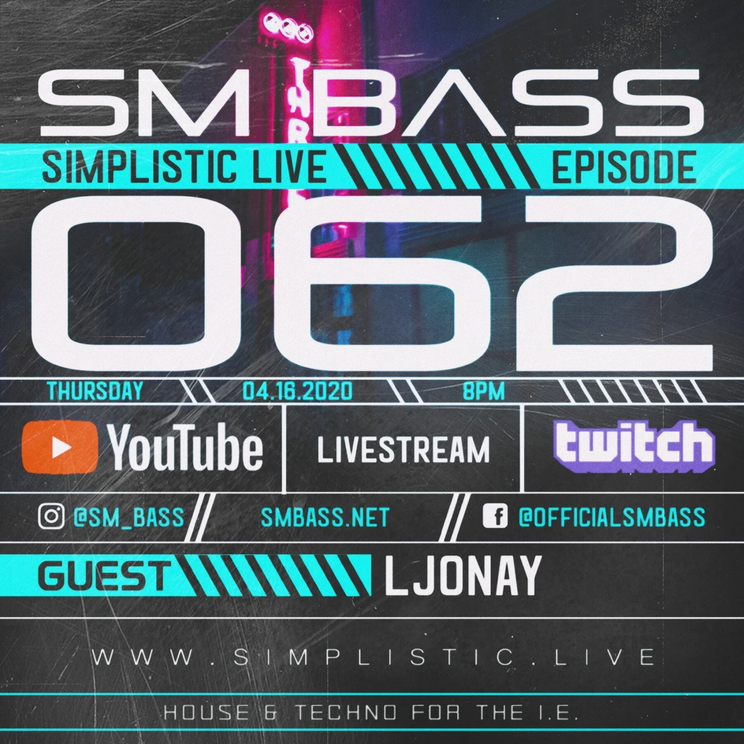 SIMPLISTIC LIVE: 062 | LJONAY episode artwork