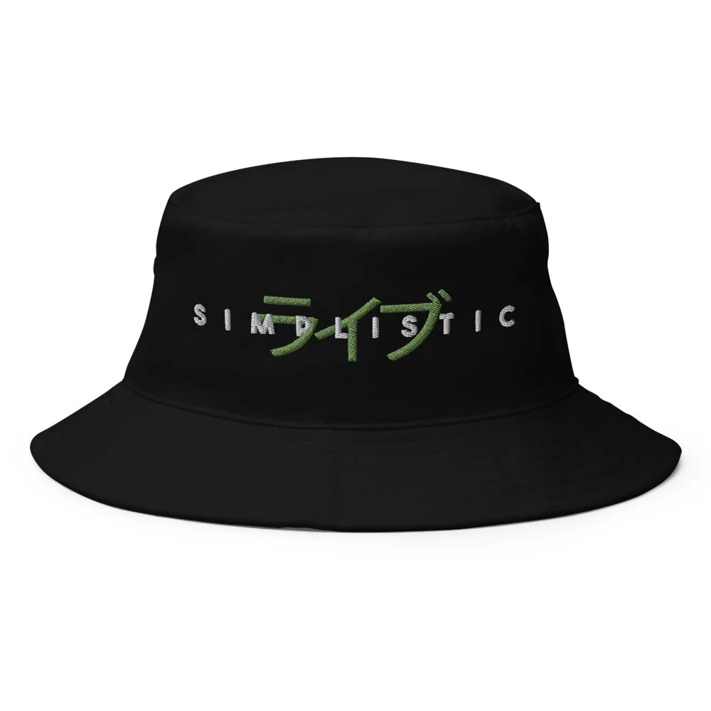 SL Bucket Hat BLK/WHT — SIMPLISTIC.LIVE
