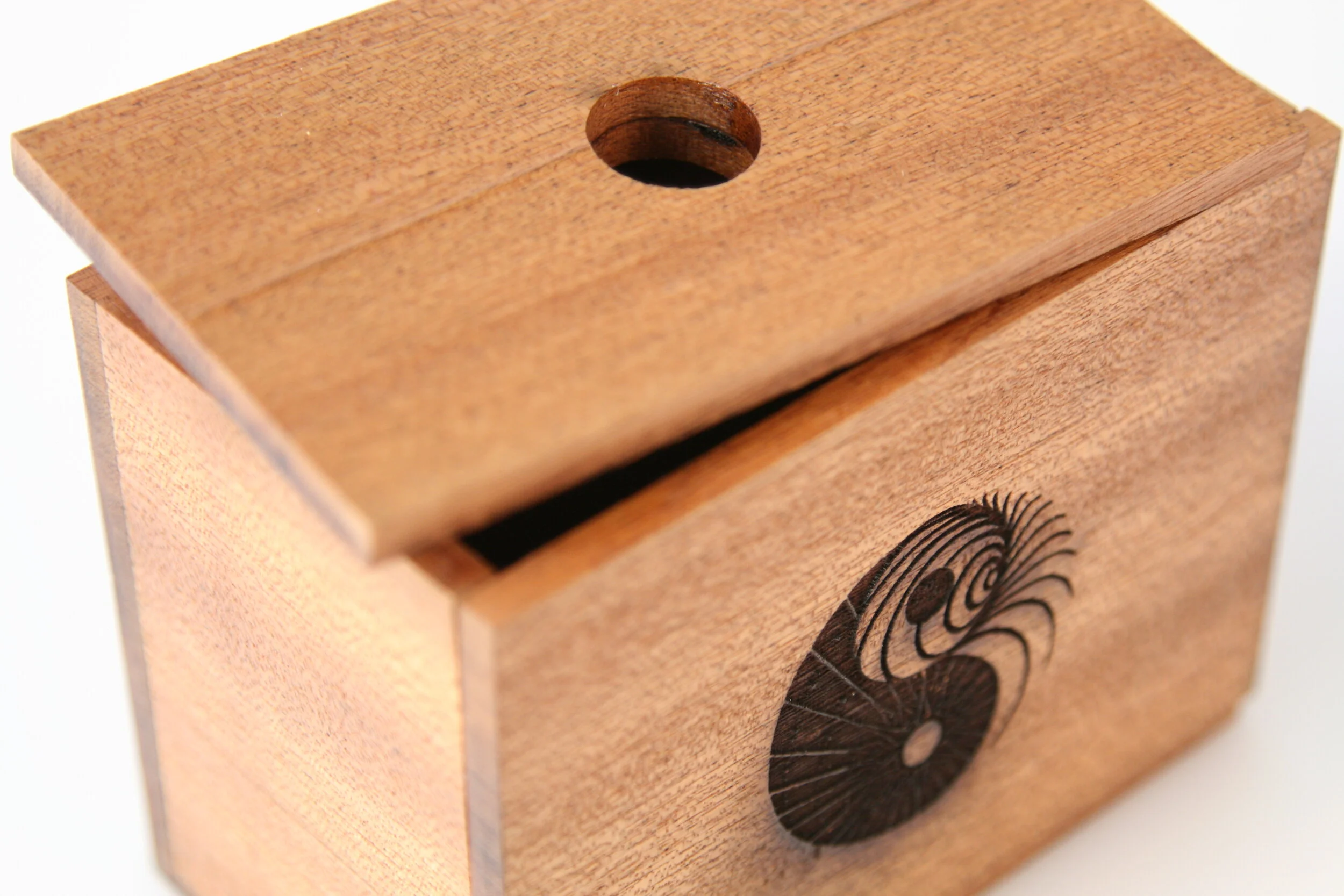 Yin-Yang Wooden Box