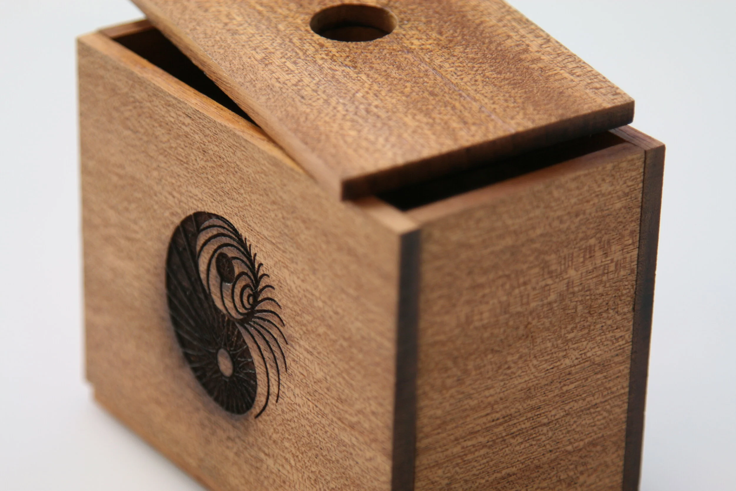 Yin-Yang Wooden Box