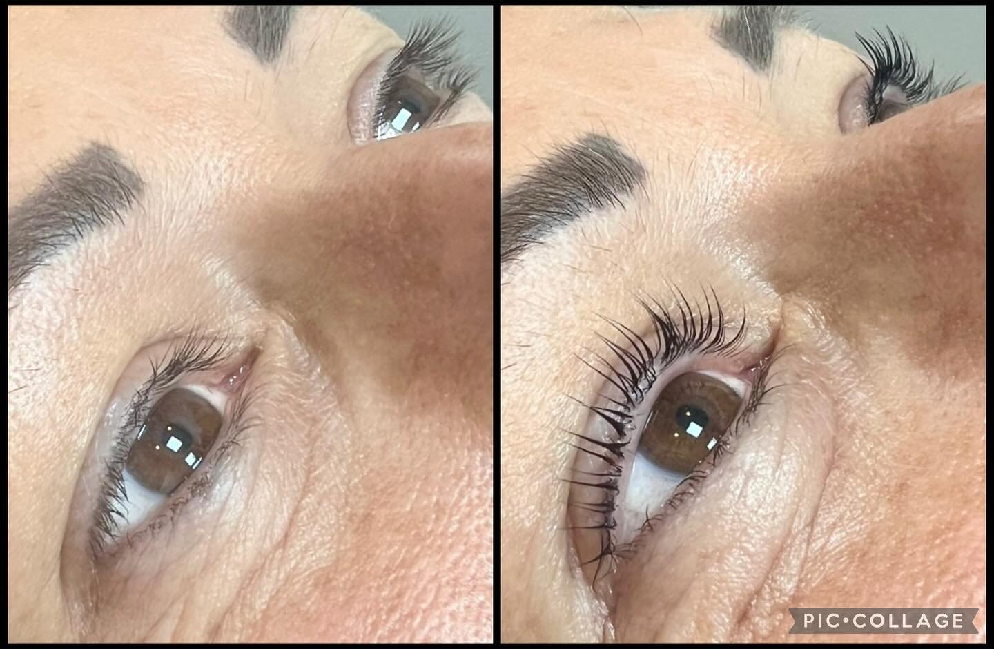~ Before &amp; After ~ Beautifully natural lashes 🖤 #elleebana #elleebannalashlift #elleebannalashliftandtint #lashlift #lashlifting #eyelashlift