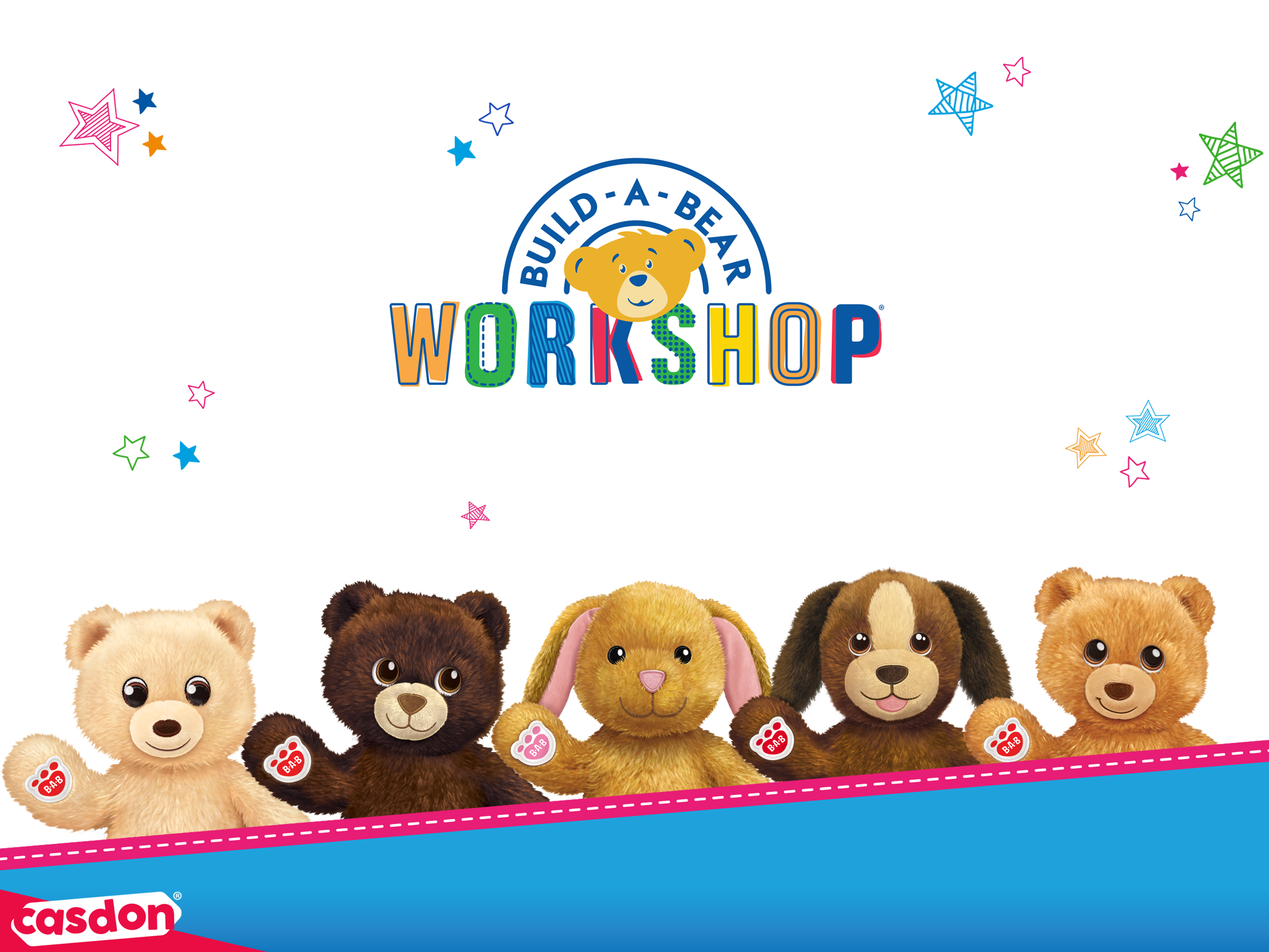 I found myself in a very lucky position and was allowed to create my own style guide using the Build-A-bear assets for our range of Build-A-Bear Toys. Working on the style guide, overall colour ways on the concepts to creating the plush and clothing 