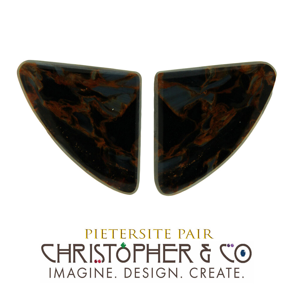 Pietersite Pair — Private Jewelers Ltd.