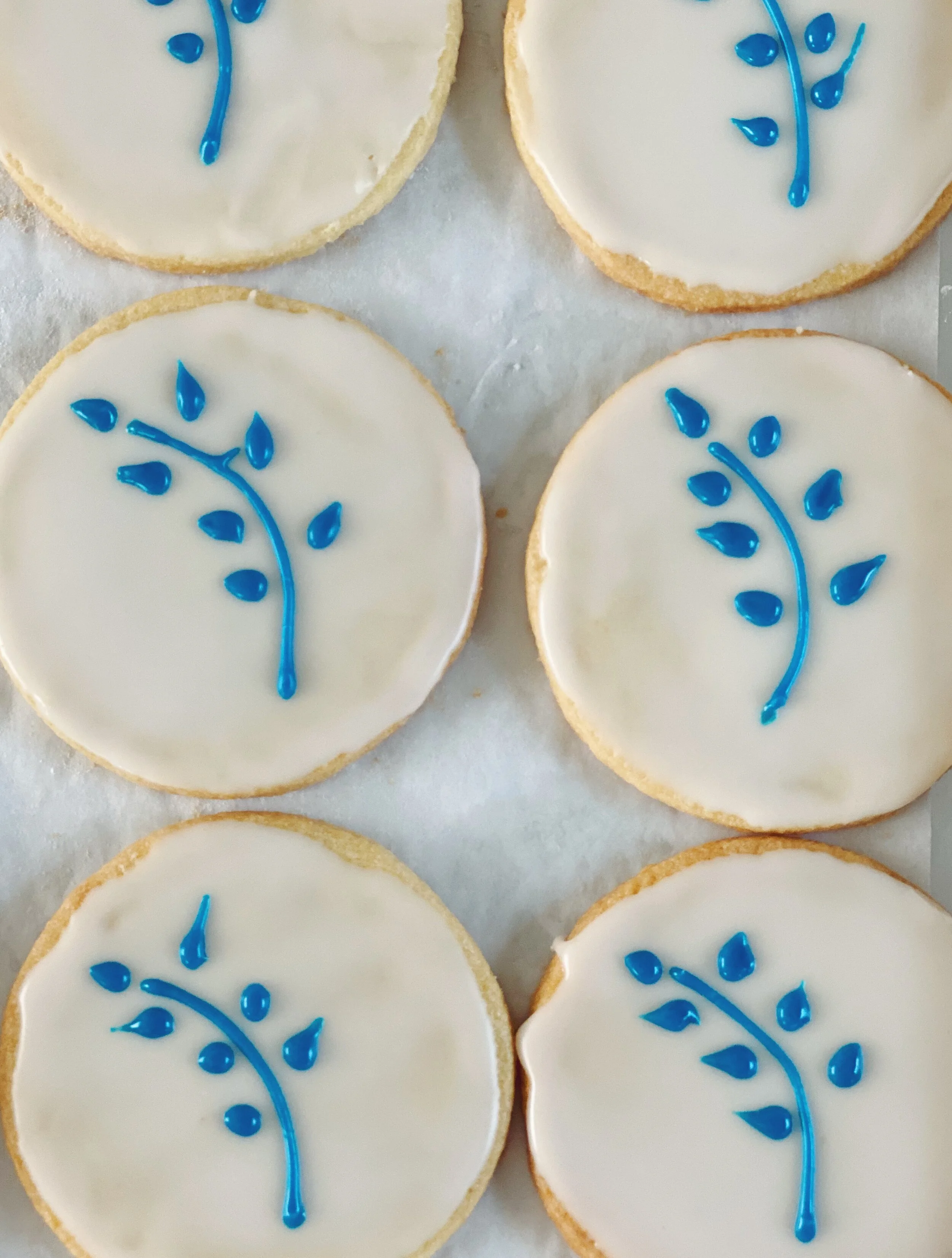 Iced Butter Cookies (12 ct) — Semilla Baking Co.