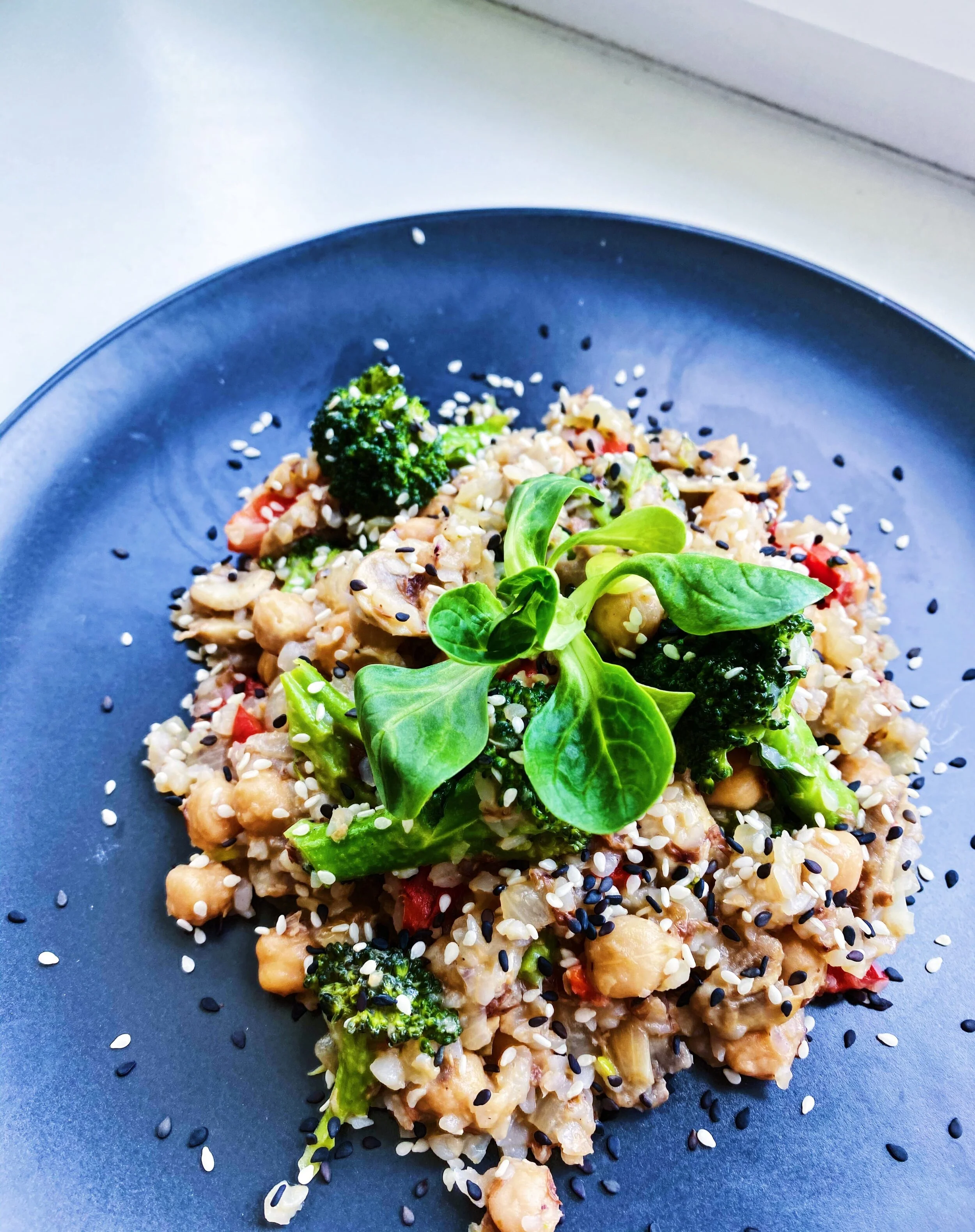 Griķotto ar dārzeņiem.