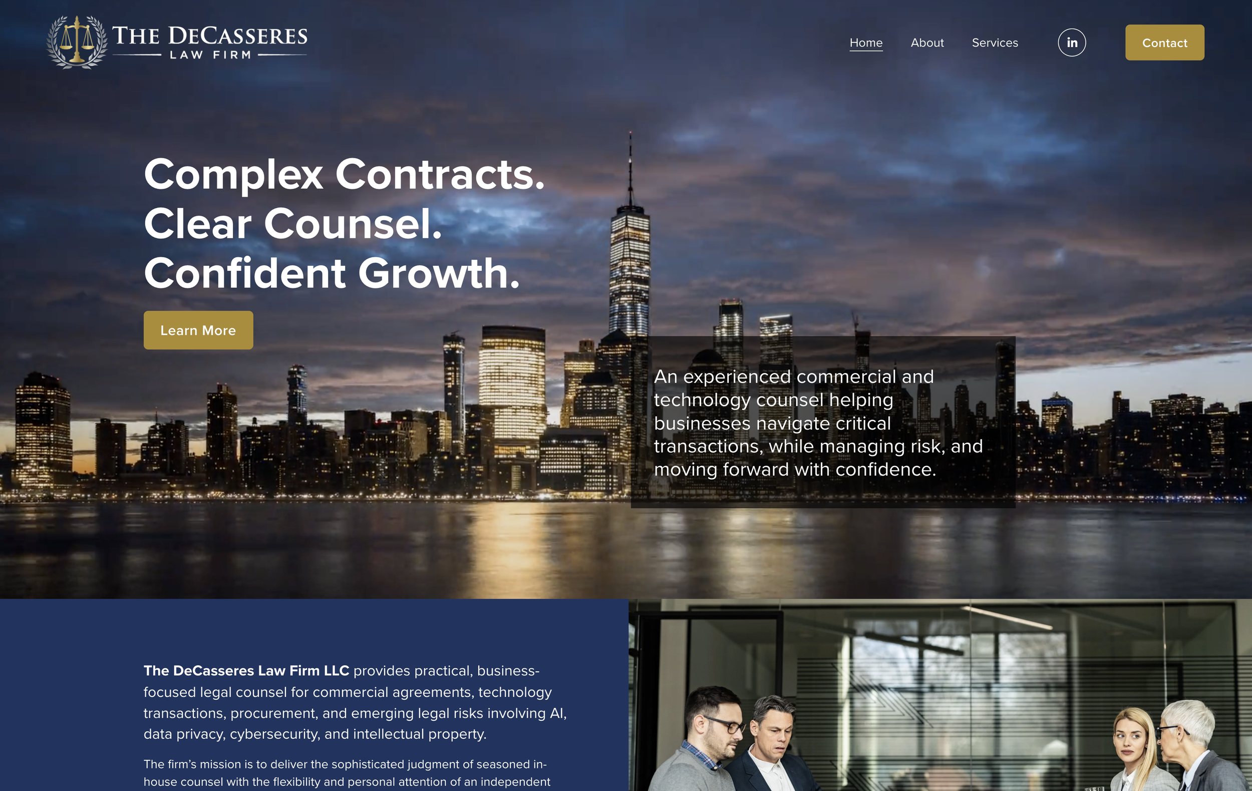 Decassess law homepage.png