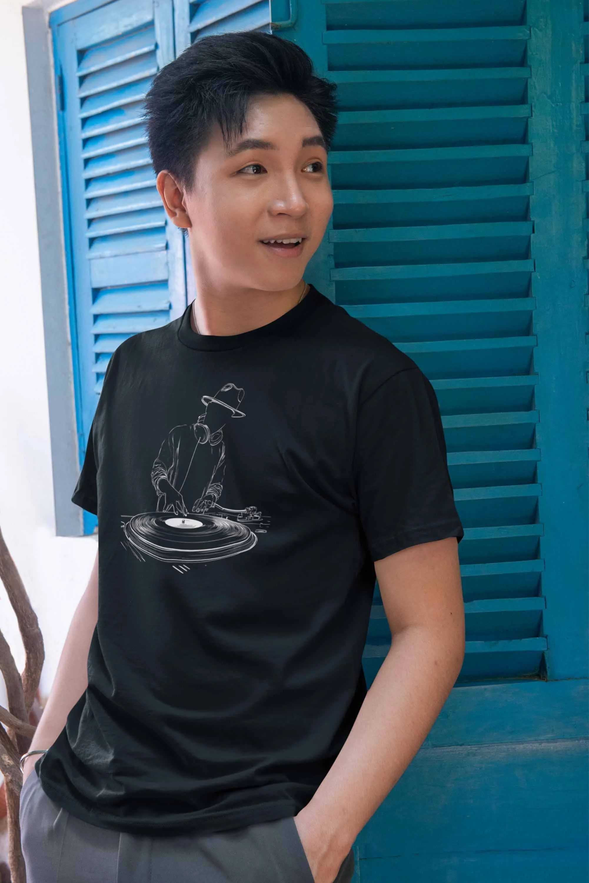 Black DJ T-Shirt