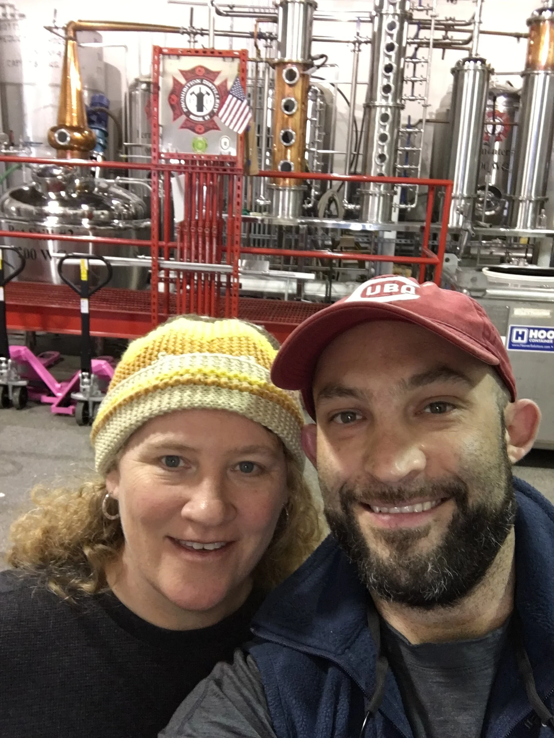 Me and Clay Pre-Pandemic. Prohibition Distillery. Roscoe New York