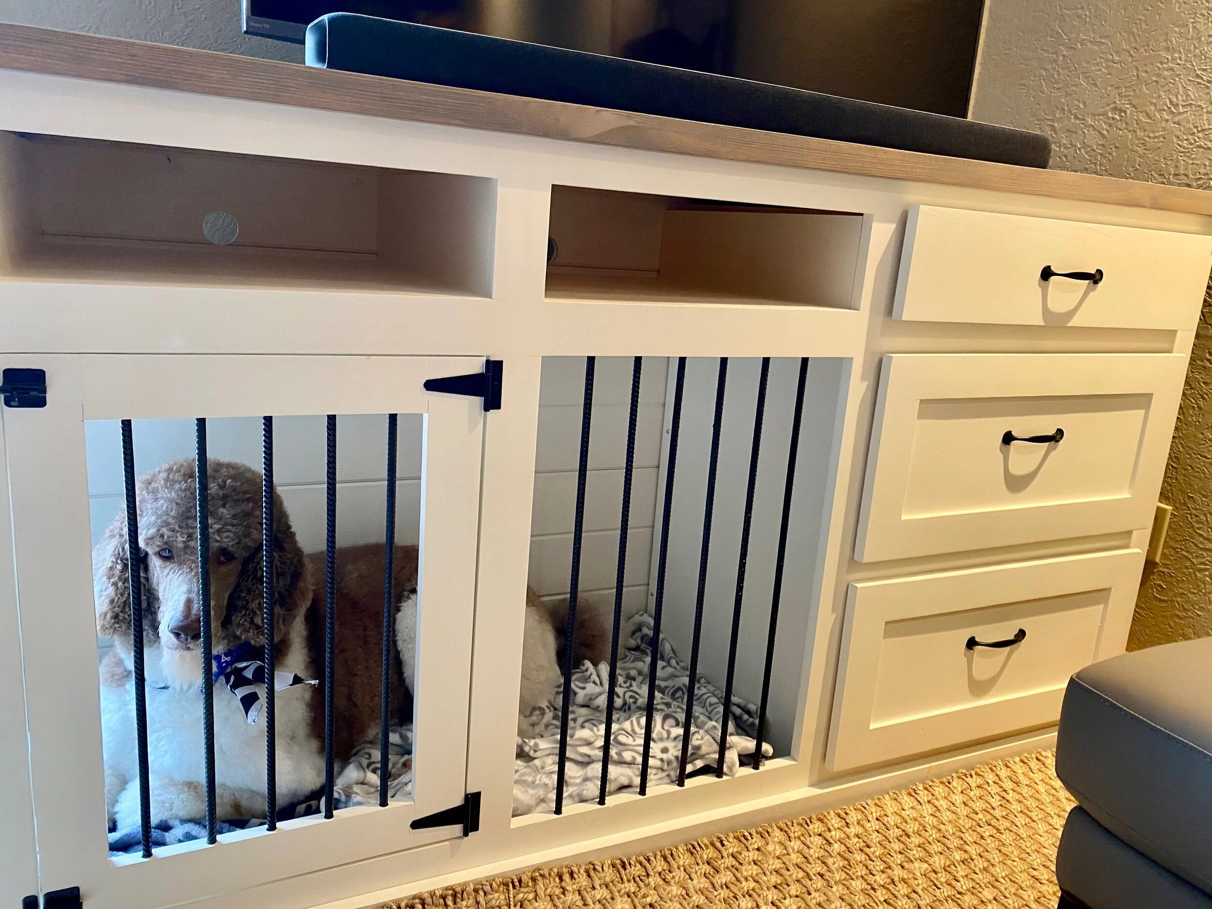 dog kennel credenza