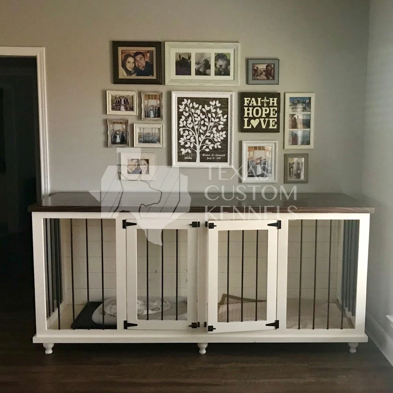 sideboard dog crate