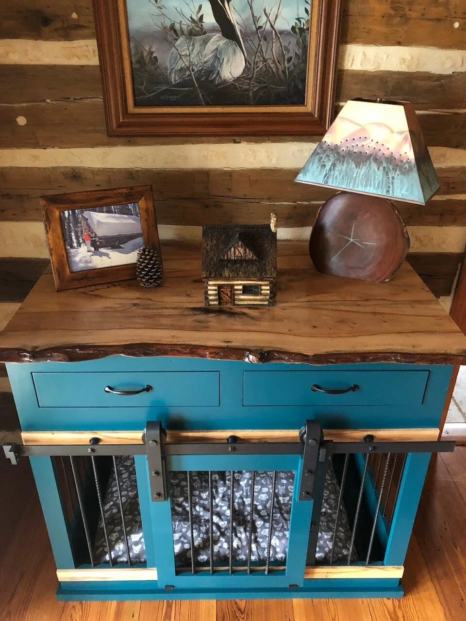 Kara's Wood Dog Kennel Credenza — Texas Custom Kennels