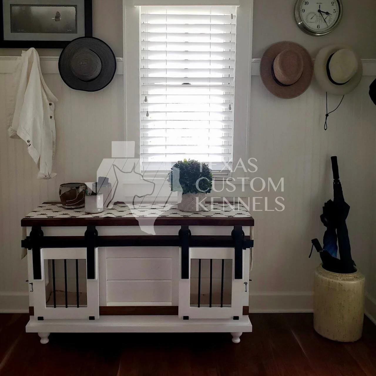 Kara's Wood Dog Kennel Credenza — Texas Custom Kennels