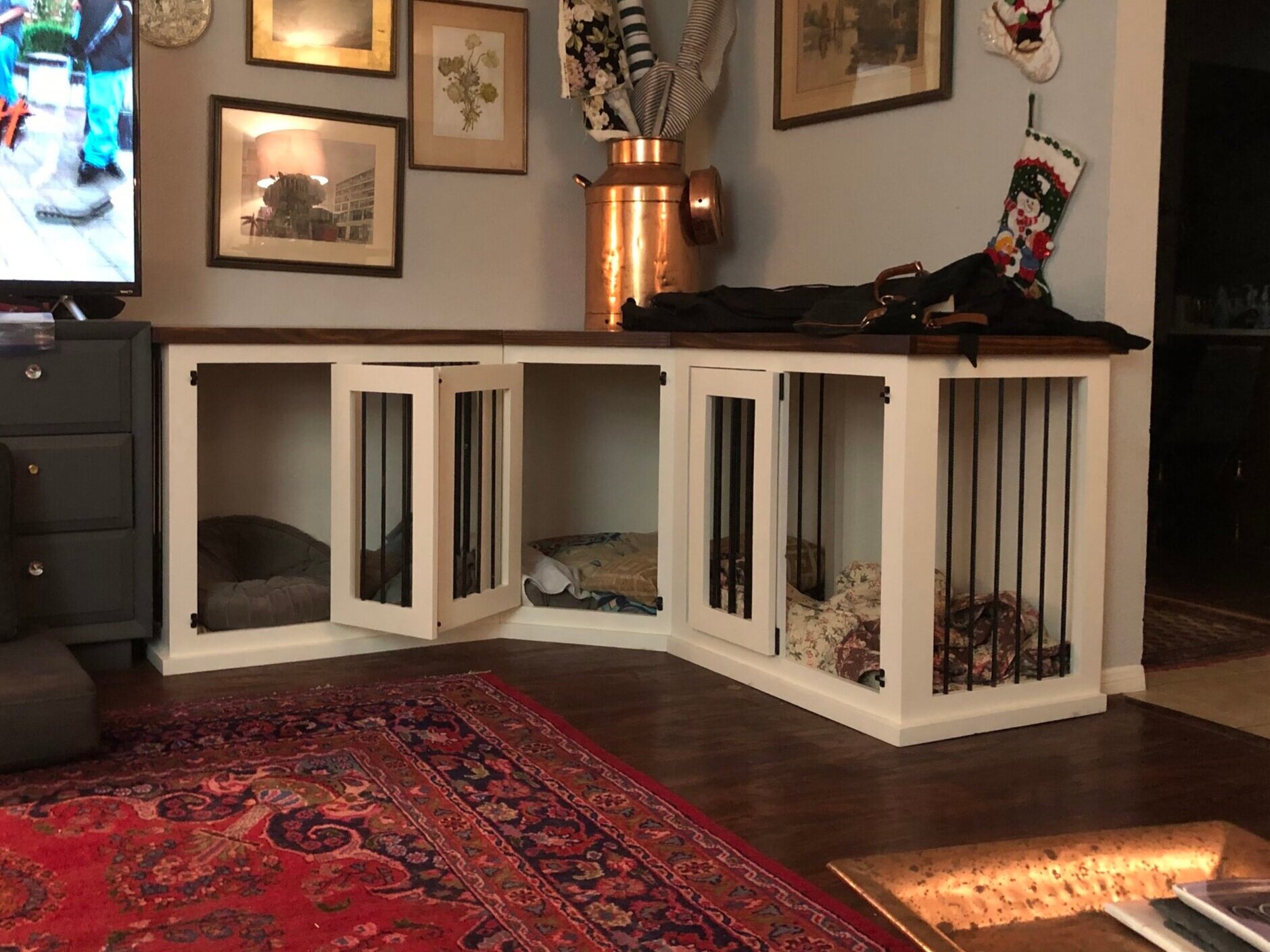 triple dog kennel furniture dog