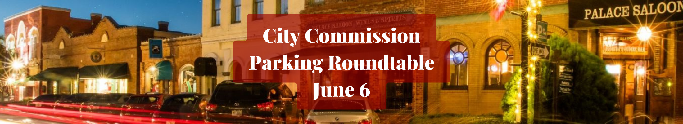 City Commission Parking Roundtable at City Hall