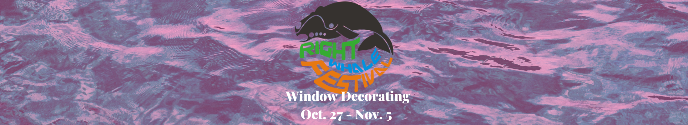 Right Whale Week Window Decorating 