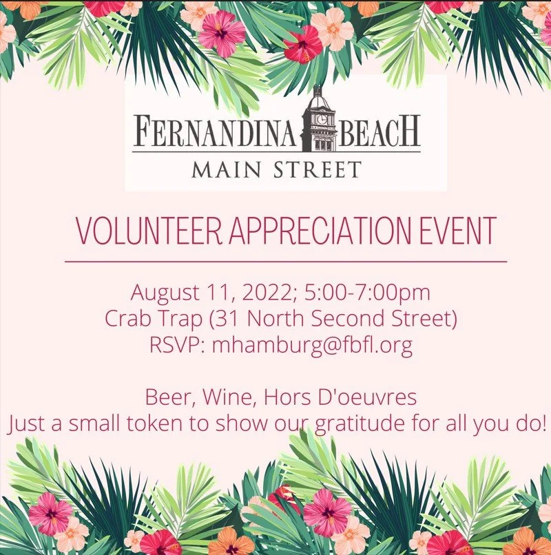 Brochure for volunteer Appreciation Event