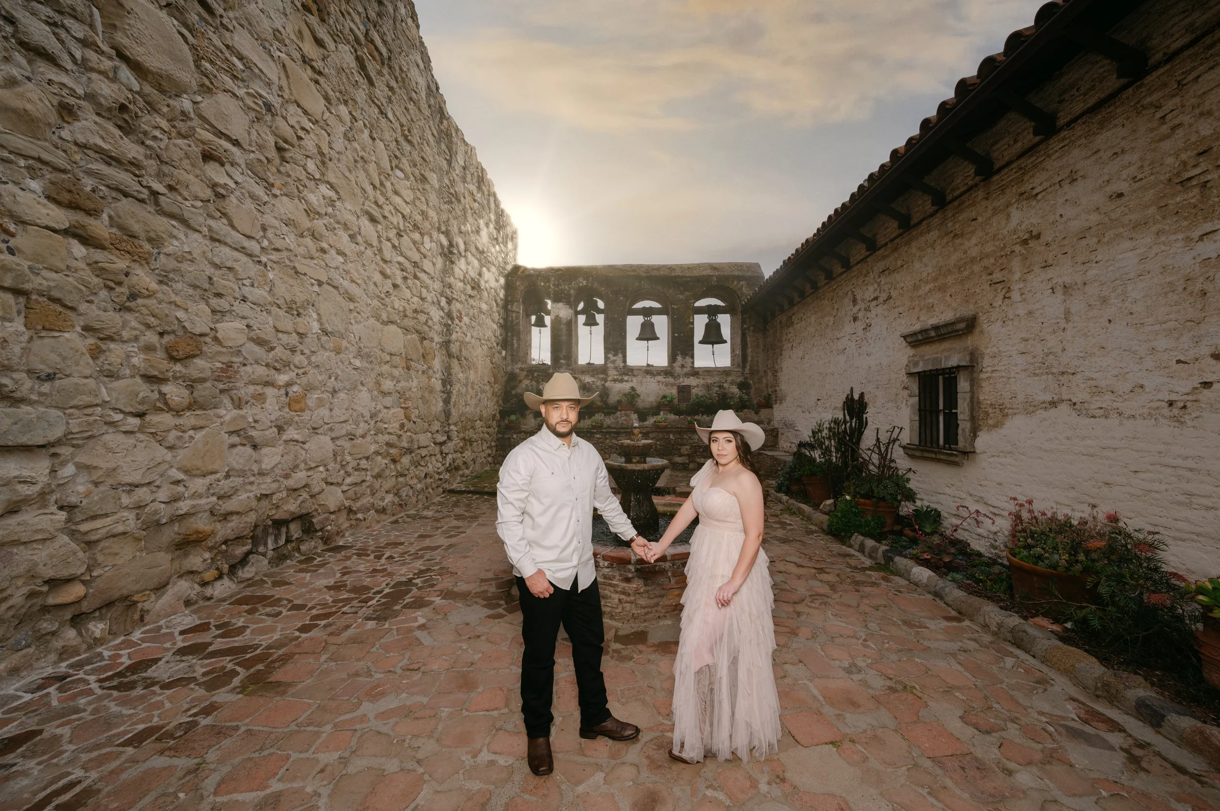 Fatima & Jorge at Mission San Juan Capistrano