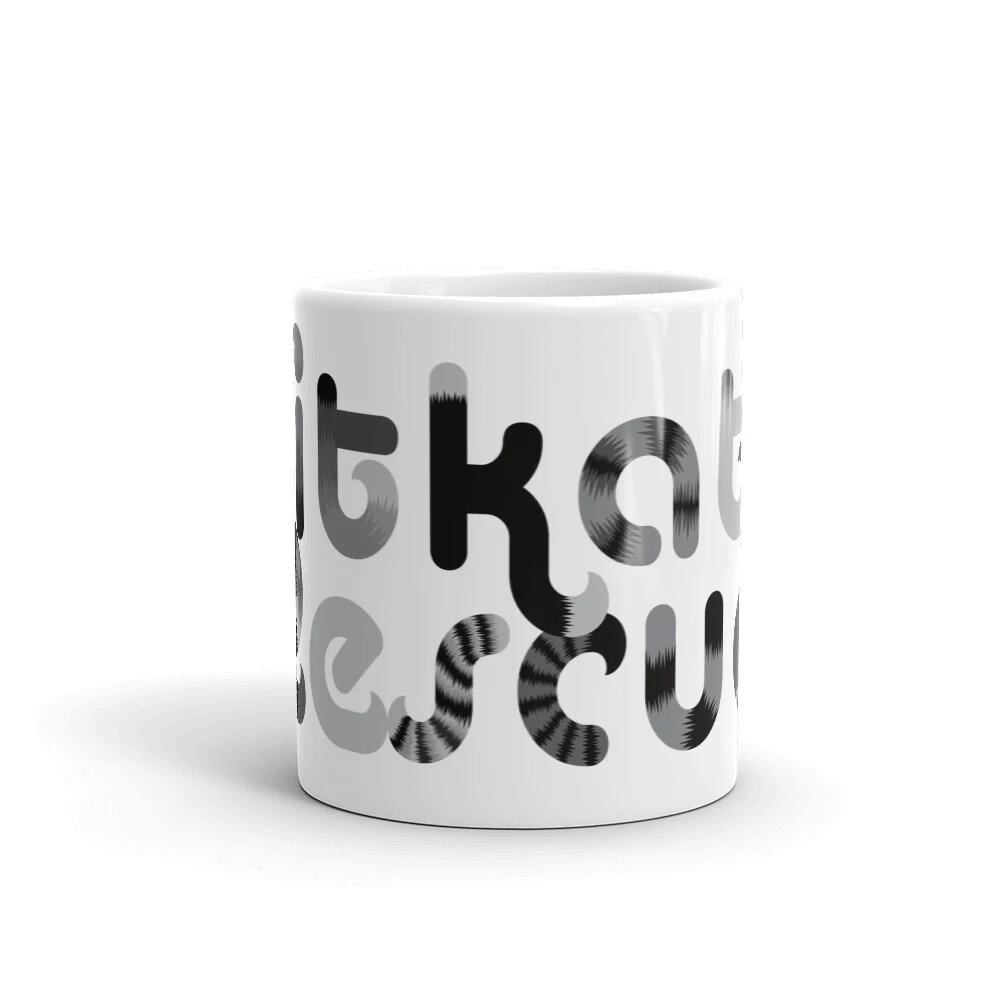 KitKats Rescue . Grayscale Logo Mug