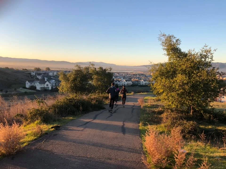 Dublin CA running route east Dublin