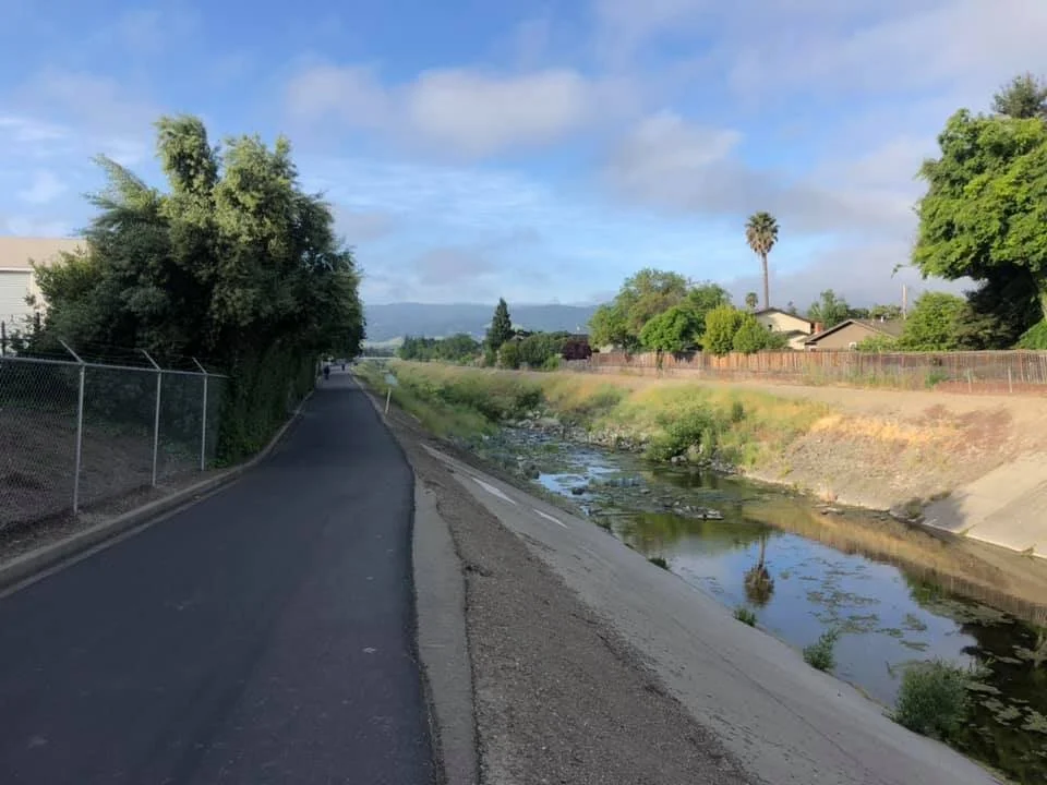 Iron Horse Trail running route, Dublin CA