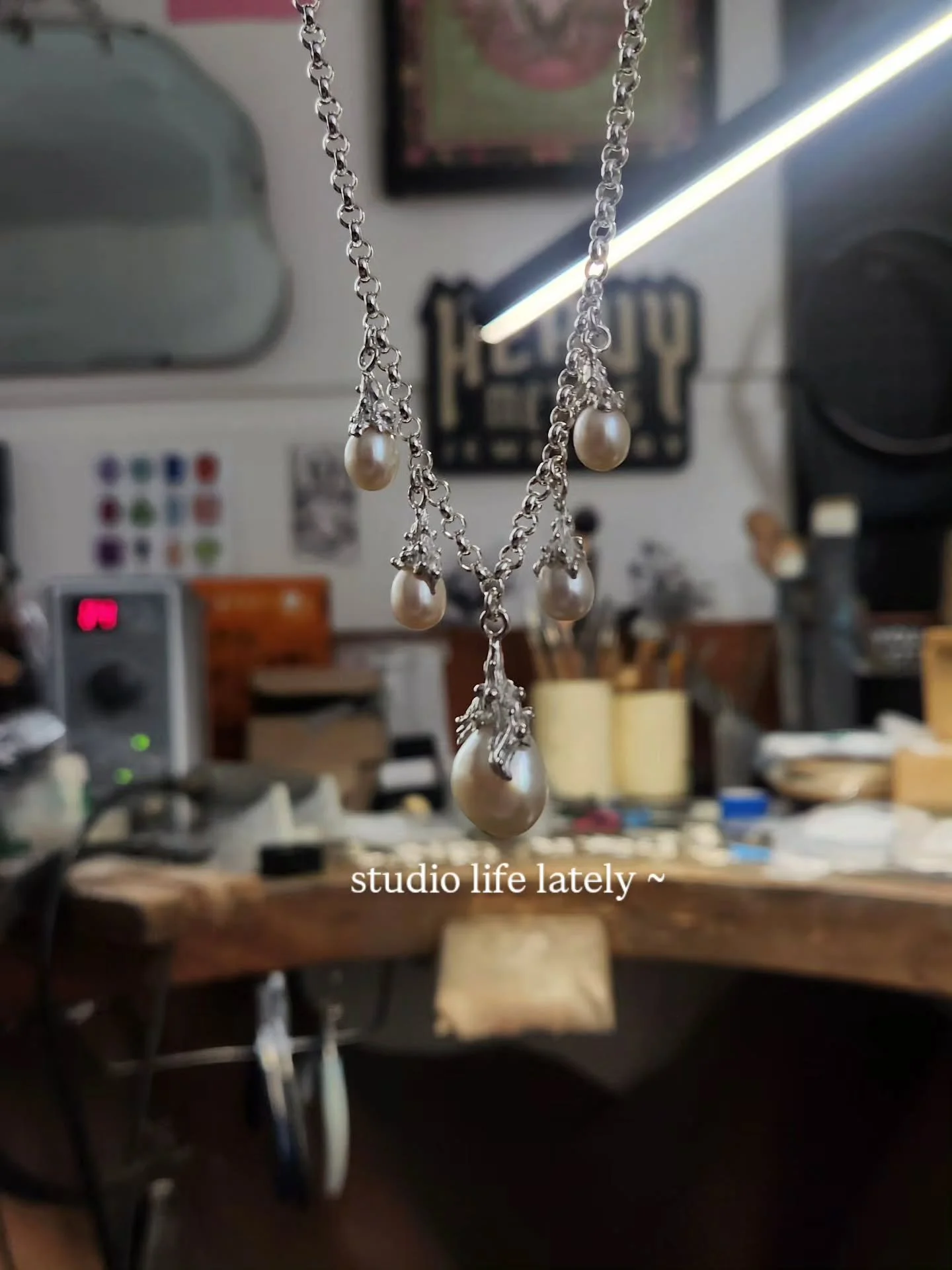 A little sneaky behind the scenes of some pieces that are coming together for the spooky season here at HMJ 💀
