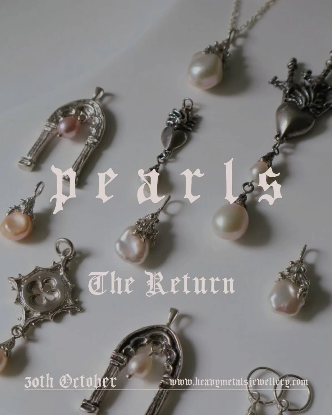 PEARLS: THE RETURN 🤍

This Hallows Eve eve🎃 The beloved Pearls vault will be reopening, and we will be welcoming ghosts from collections past - with appearances from old favourites as well as new pearly creations.

👀👀👀