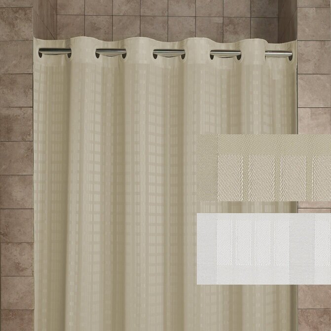 Hookless Shower Curtains For Healthcare, 82 Inches Wide Shower Curtain Rod 80