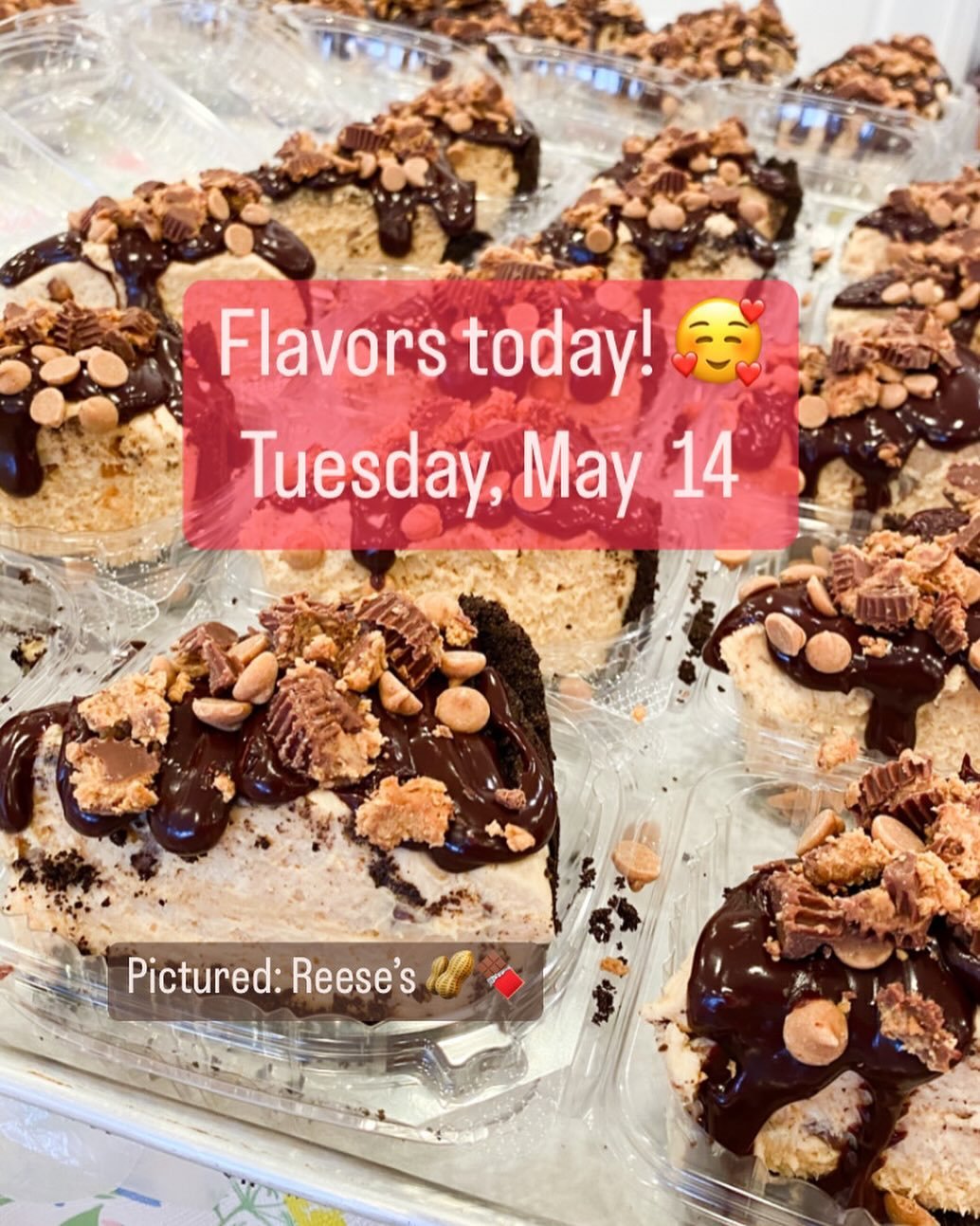 Good morning! ☀️ We can&rsquo;t wait to see you on this beautiful Tuesday! 💖✨💖✨
Fun fact: We&rsquo;re working on even more new flavors!!! Any guesses? 👀 My team has so much fun being creative with new flavors each week 🥰
Flavors today ⤵️
Slices:
