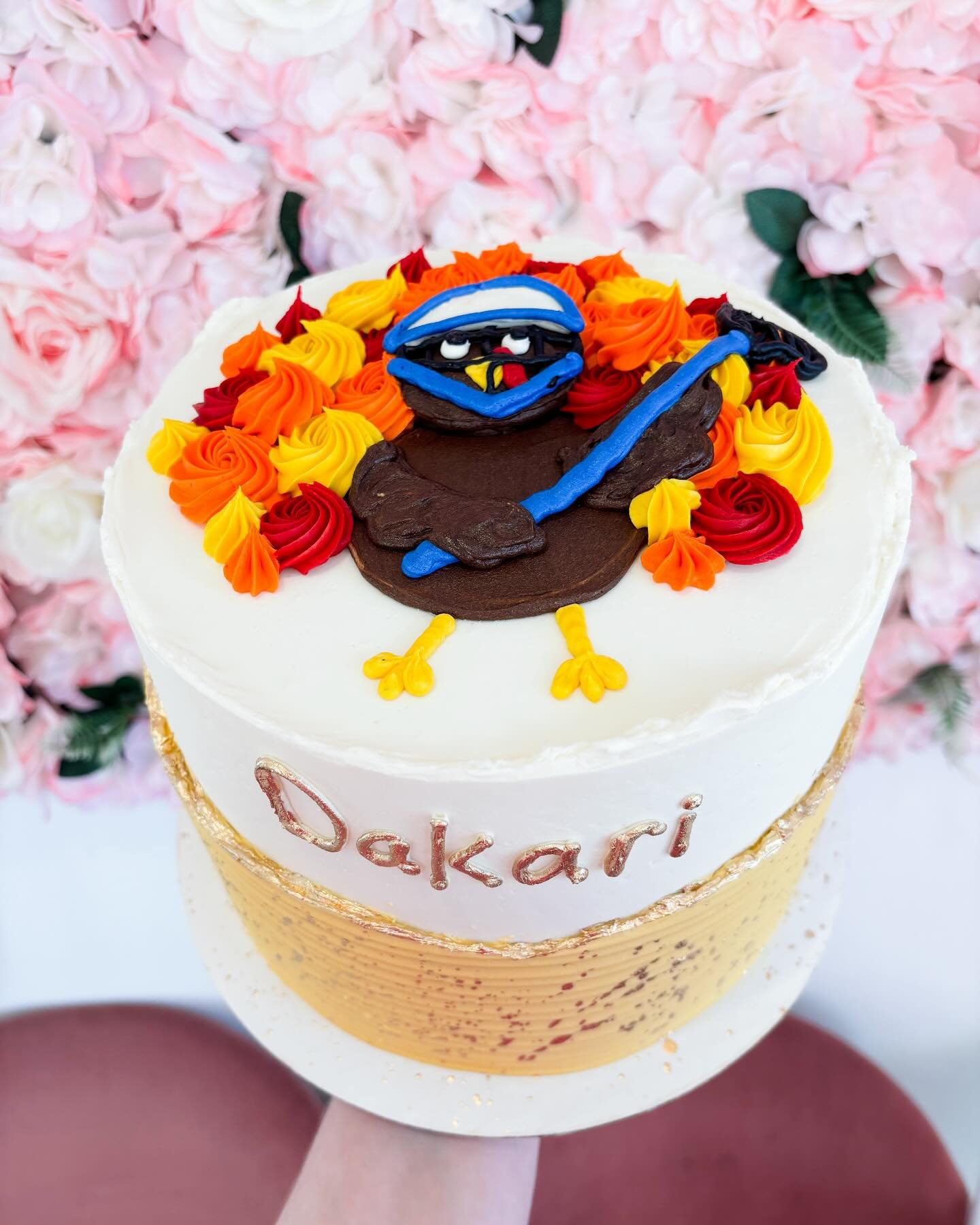 Abby made this cake with a turkey playing lacrosse &amp; it absolutely blew us away! Such a fun idea &amp; she really made it come to life! 

If you need to place an order please email our wonderful admin! Inquiry@icingforizaac.info