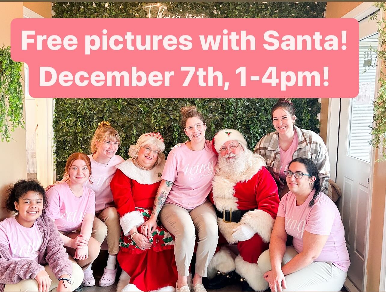 We are doing our free pictures with Santa event on Saturday, December 7th from 1-4pm 💖

We had such a great turnout last year &amp; we are looking forward to the event again this year! 💖🎅🏻