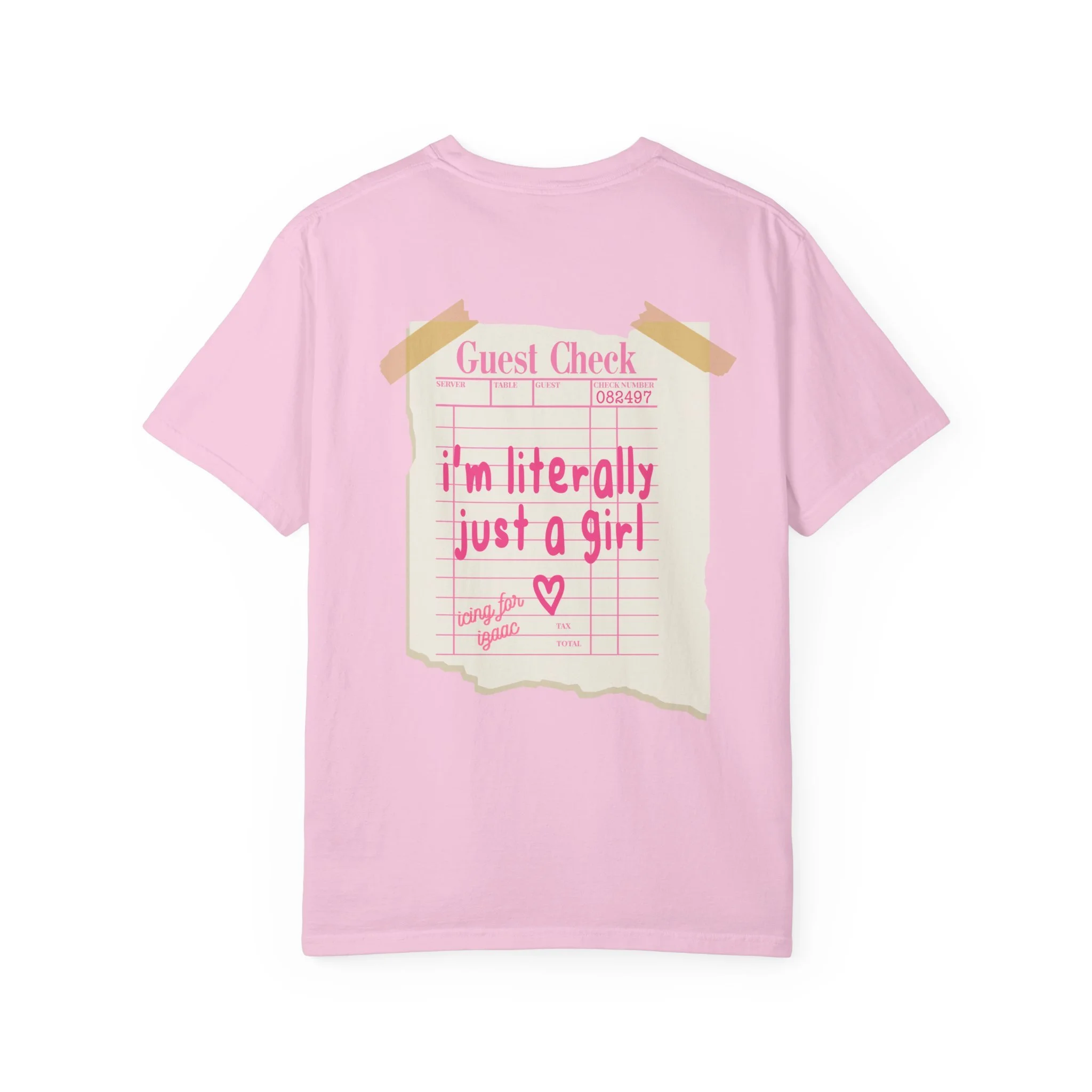 Guest Check "just a girl" T-shirt