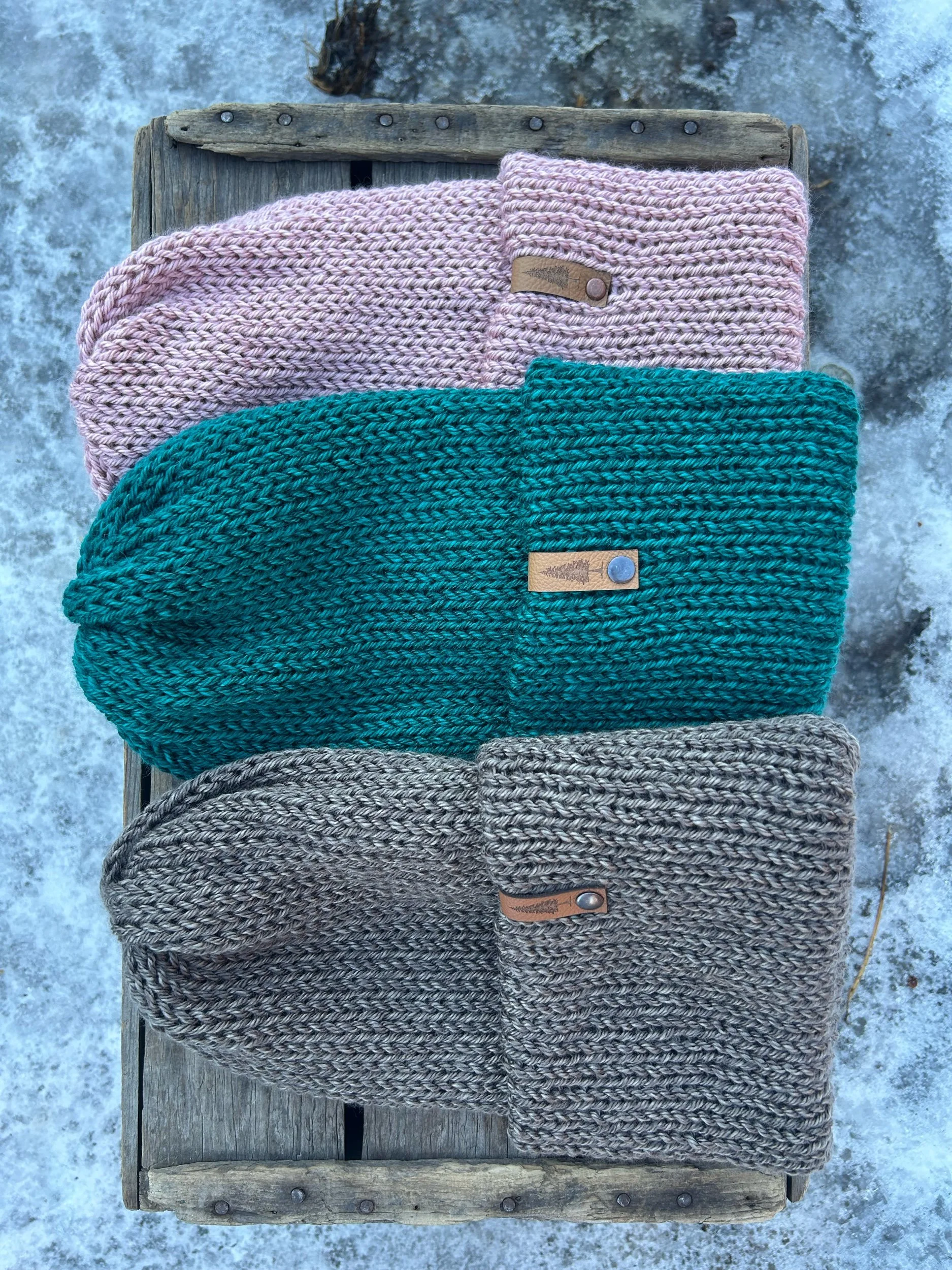 Pom-Less Cabin Toques