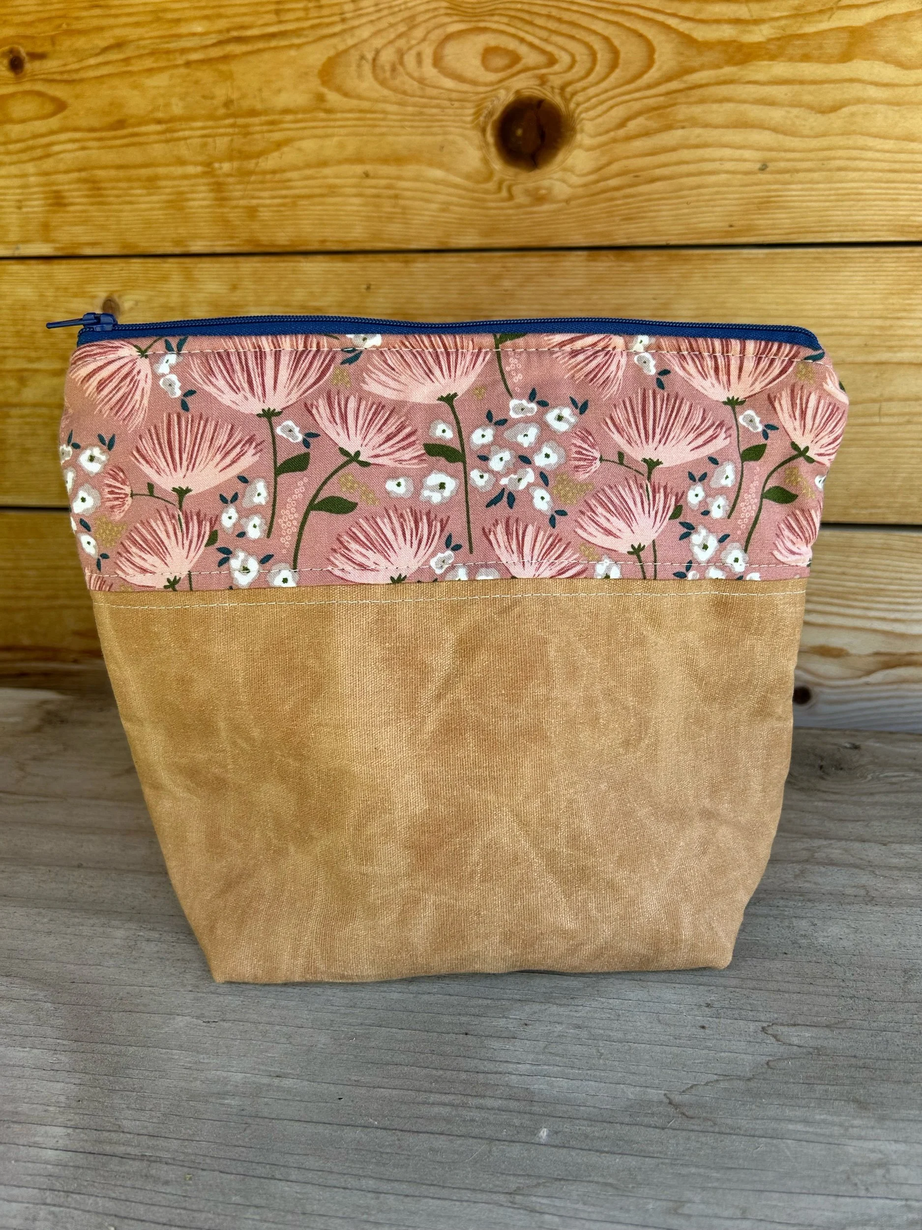 Medium-ish Waxed Canvas w/ Flowers