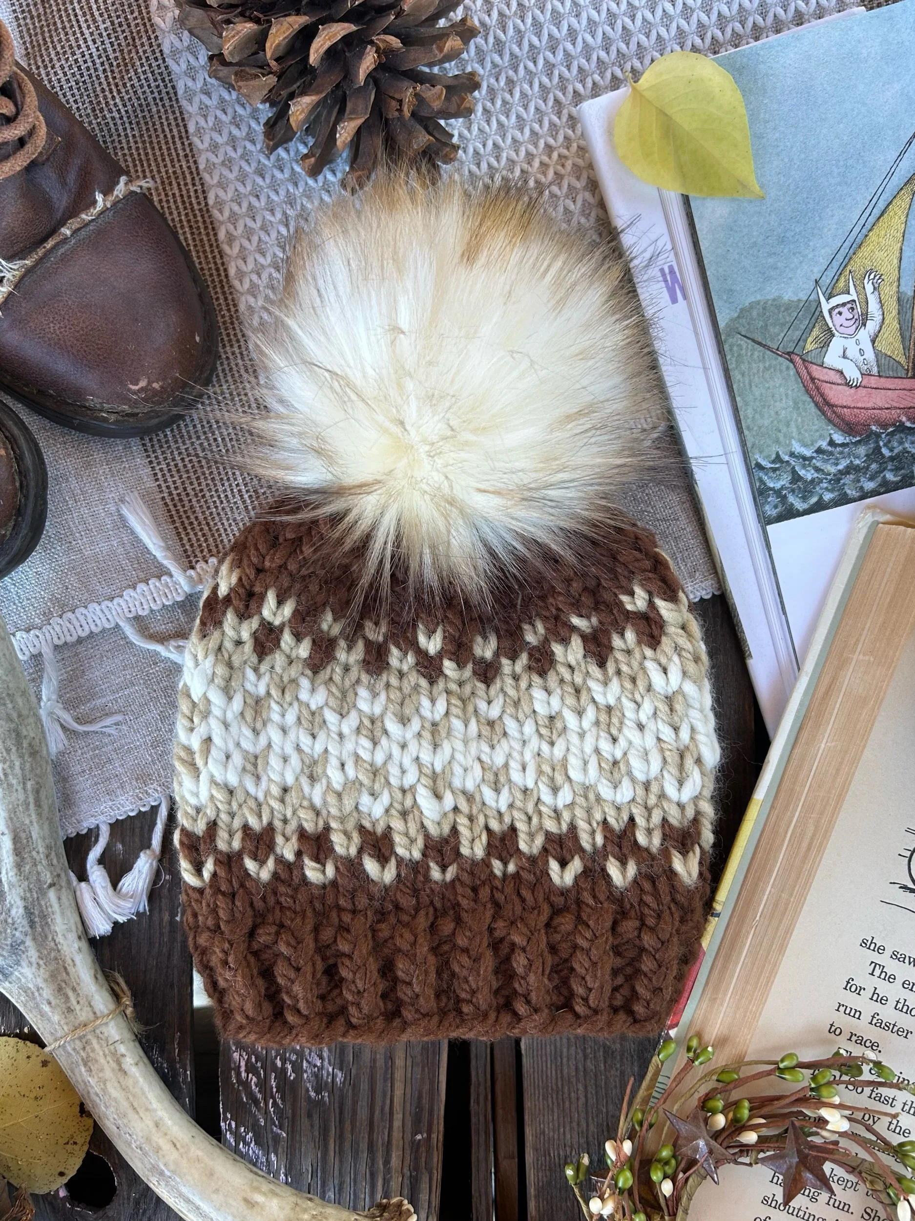 Variegated Mollasses Toque Size Baby 6-12m