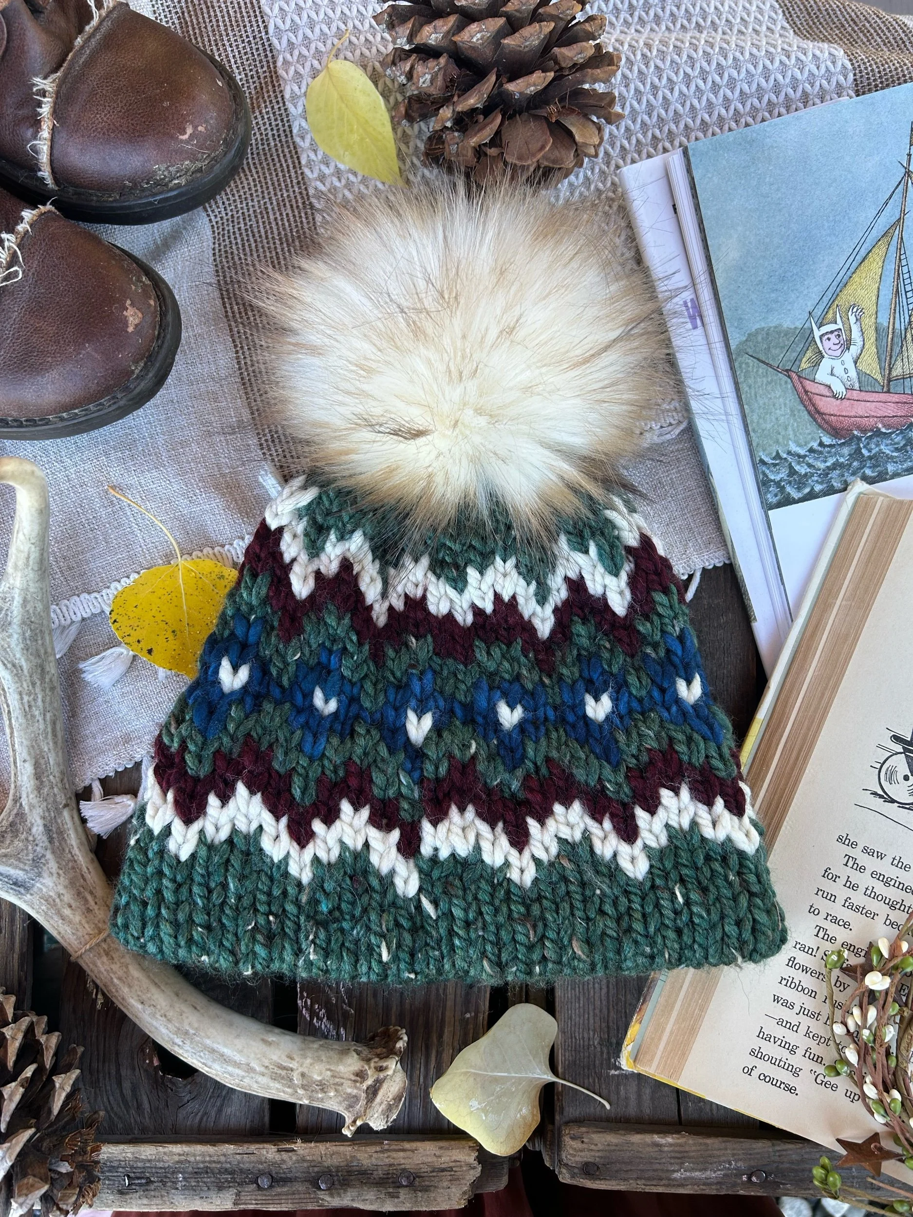 Kale Double Brim Toddler/Child Toque