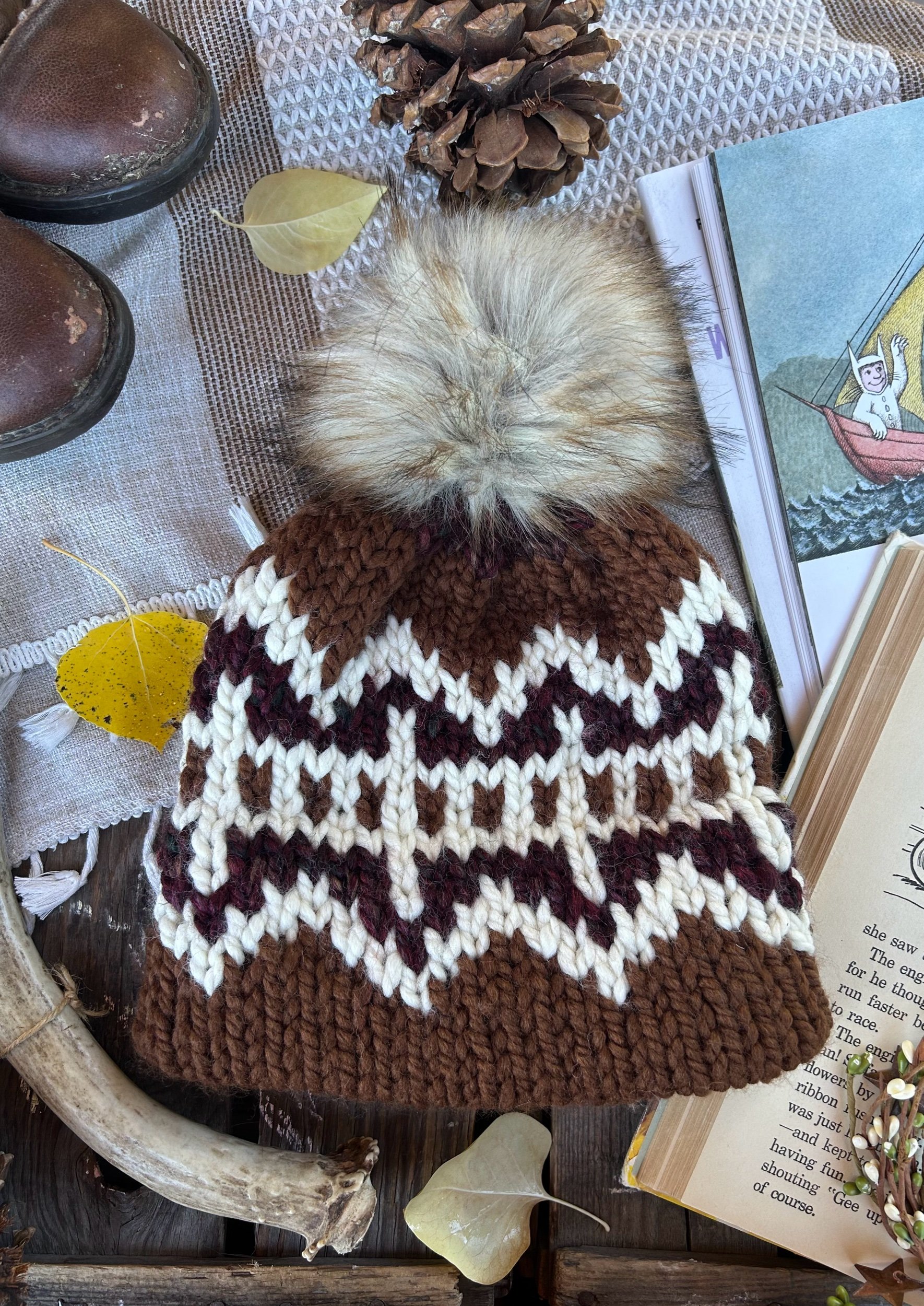 Gingerbread Double Brim Toddler Toque