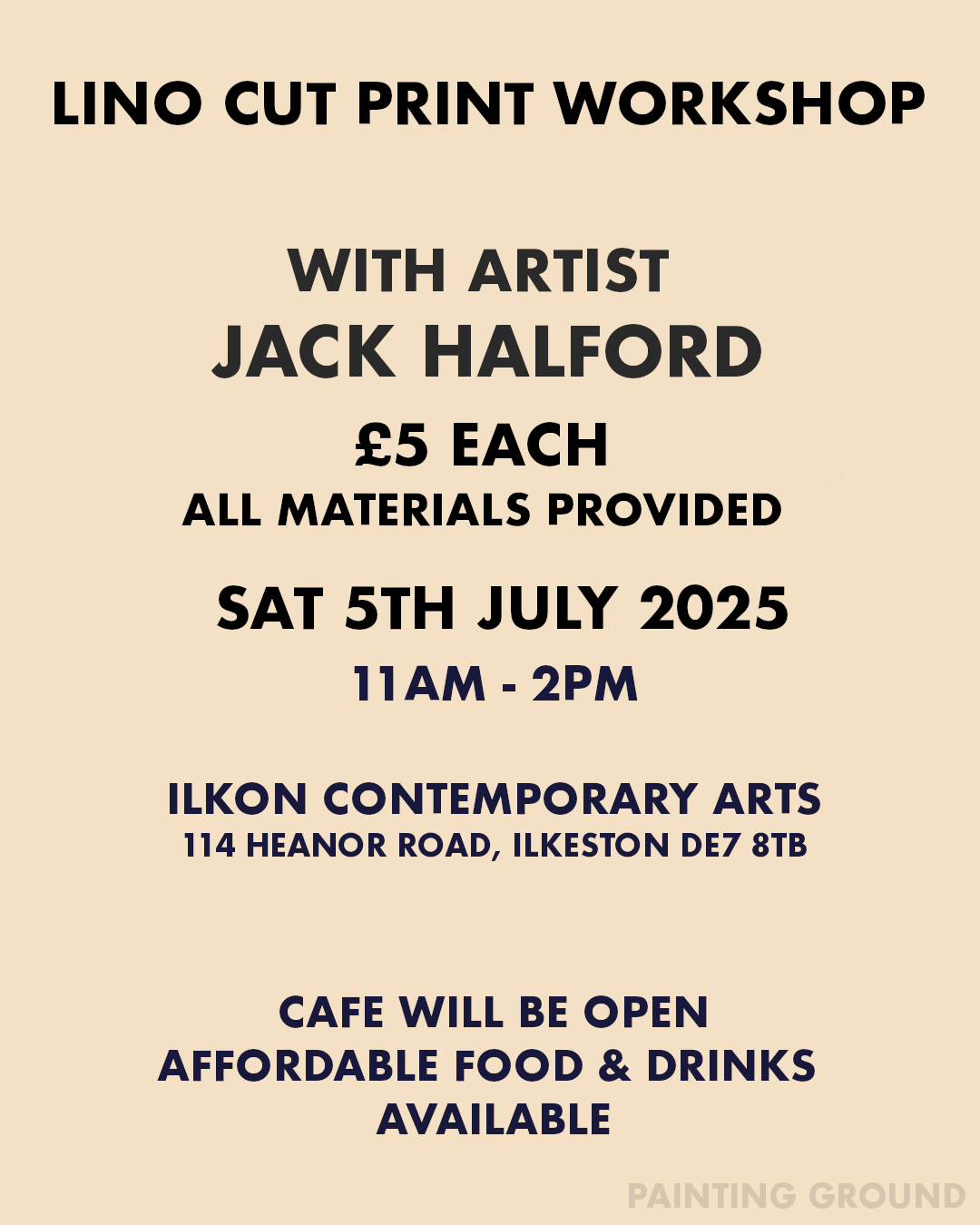 Lino Cut Workshop At Ilkon Contemporary Arts Ilkeston with Jack Halford