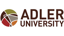 Adler University logo — Moe Ari Brown featured speaker and former adjunct professor at Adler University clinical psychology programs.