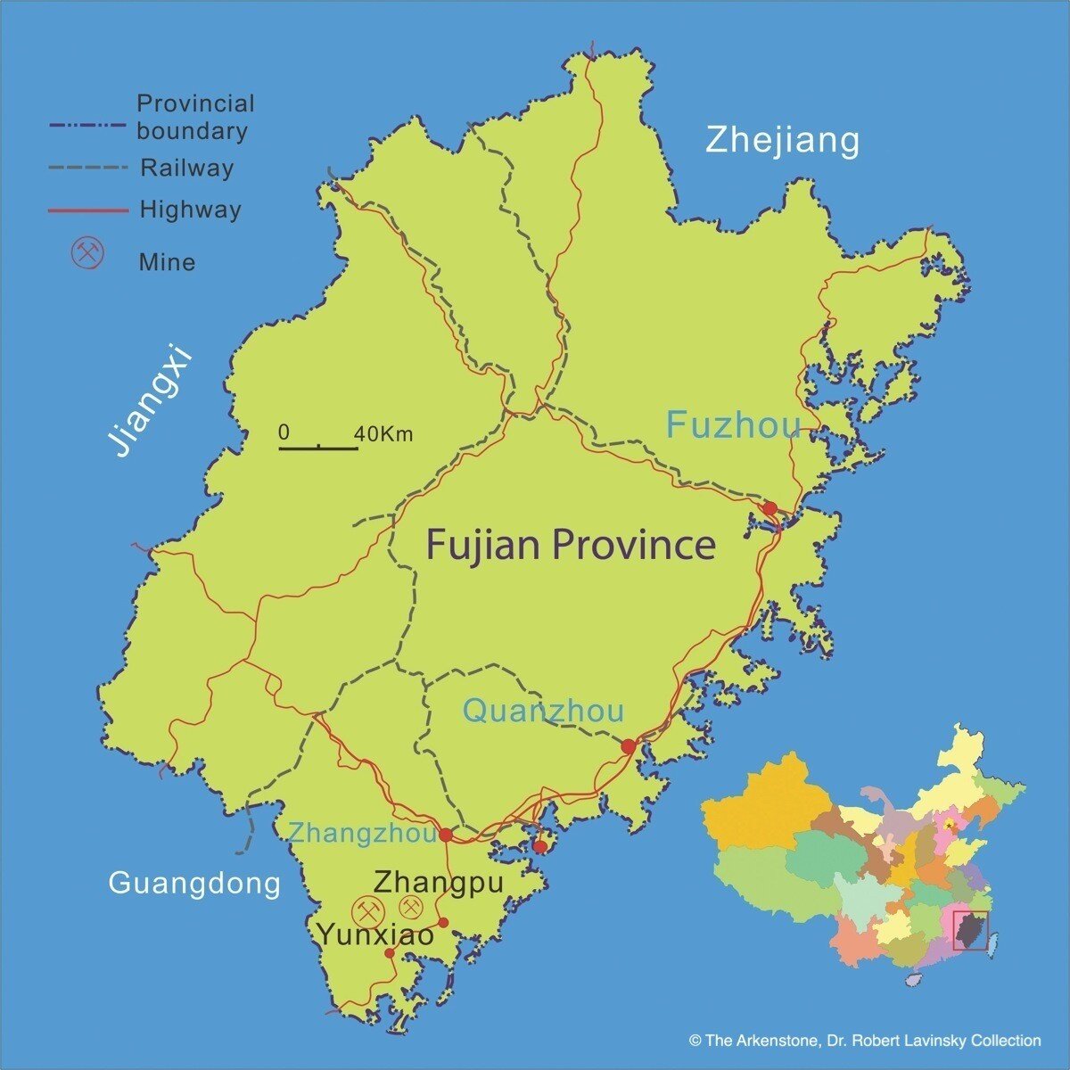  Map of the Fujian Province 