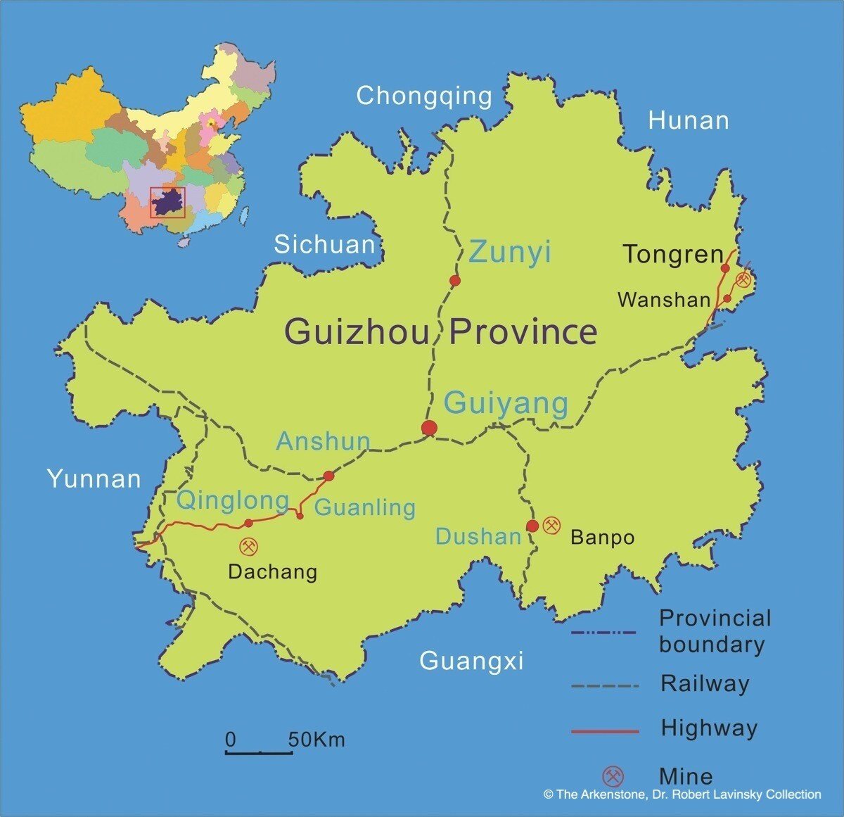  Map of the Guizhou Province 