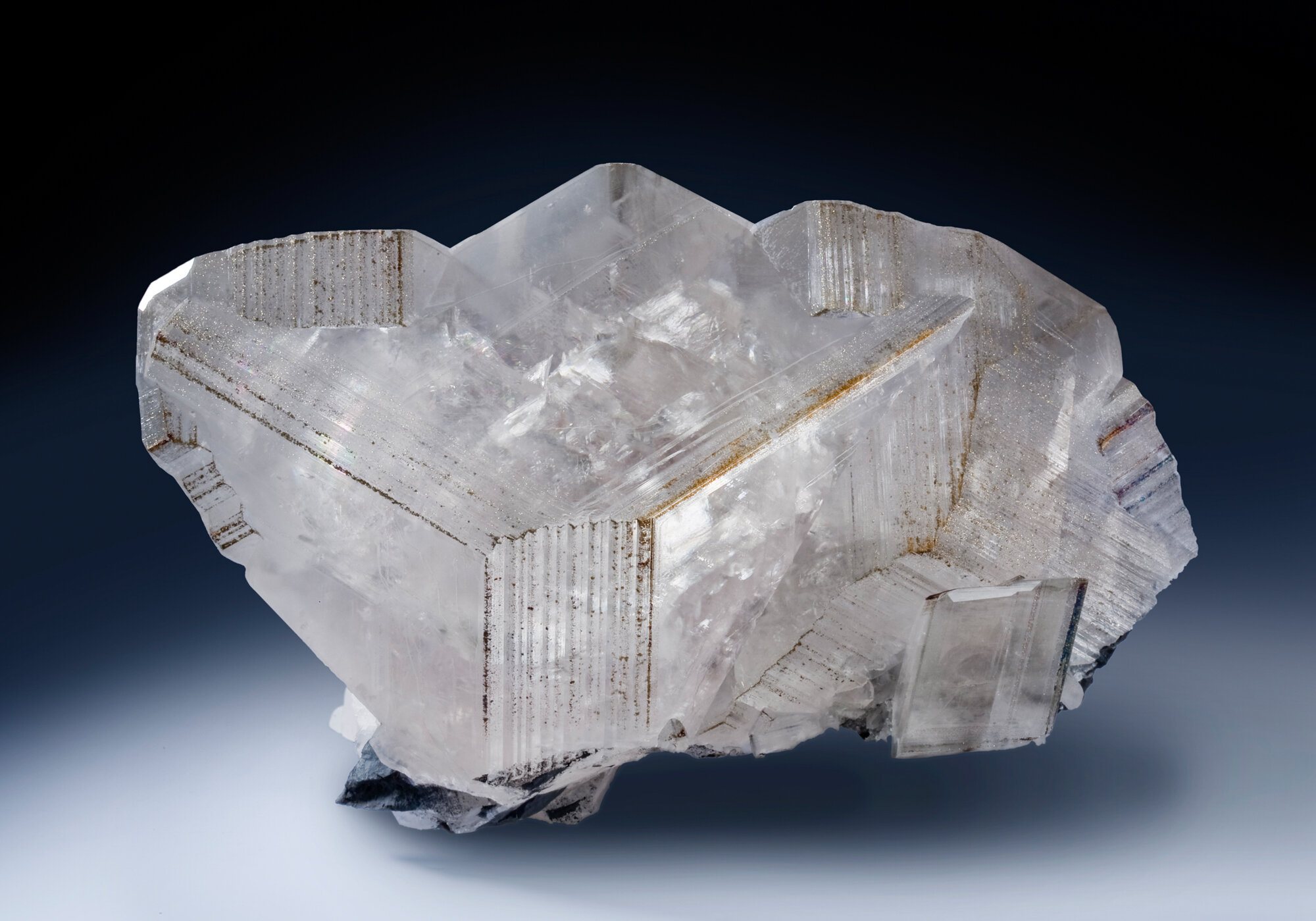  Calcite with pyrite, Chenzhong, Hunan prov., China - 27.5cm 