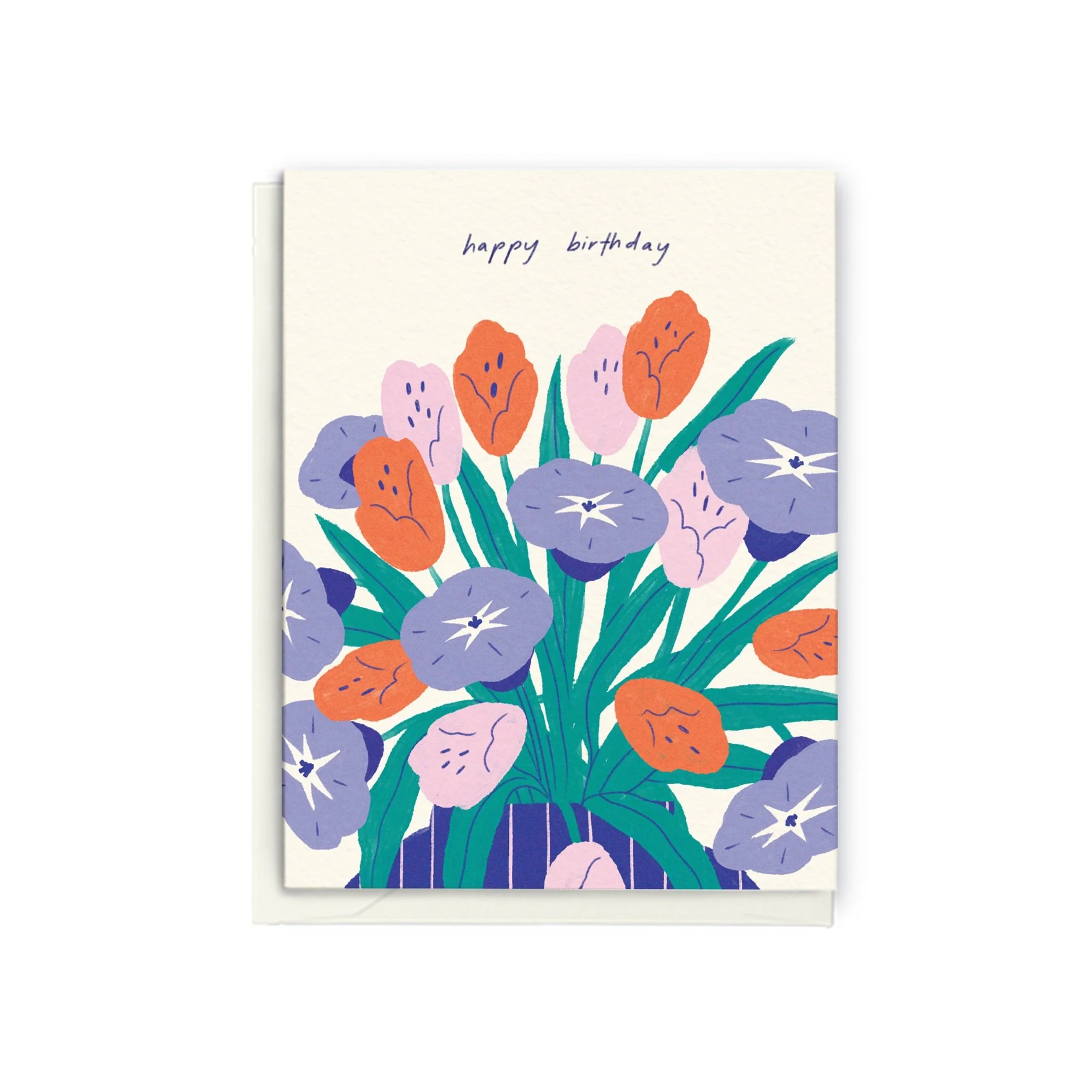 "Happy Birthday" Fleurs Greeting Card