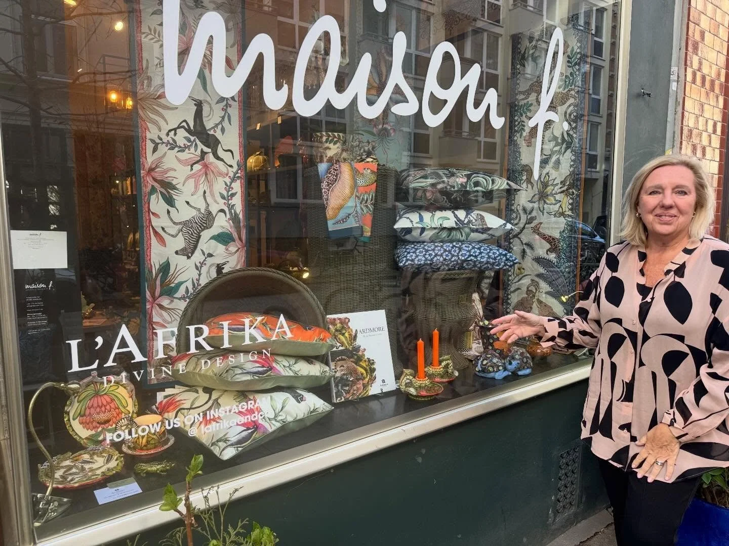 Ein wunderschönes neues Schaufenster, gestaltet von Falk und Ralph von Maison F