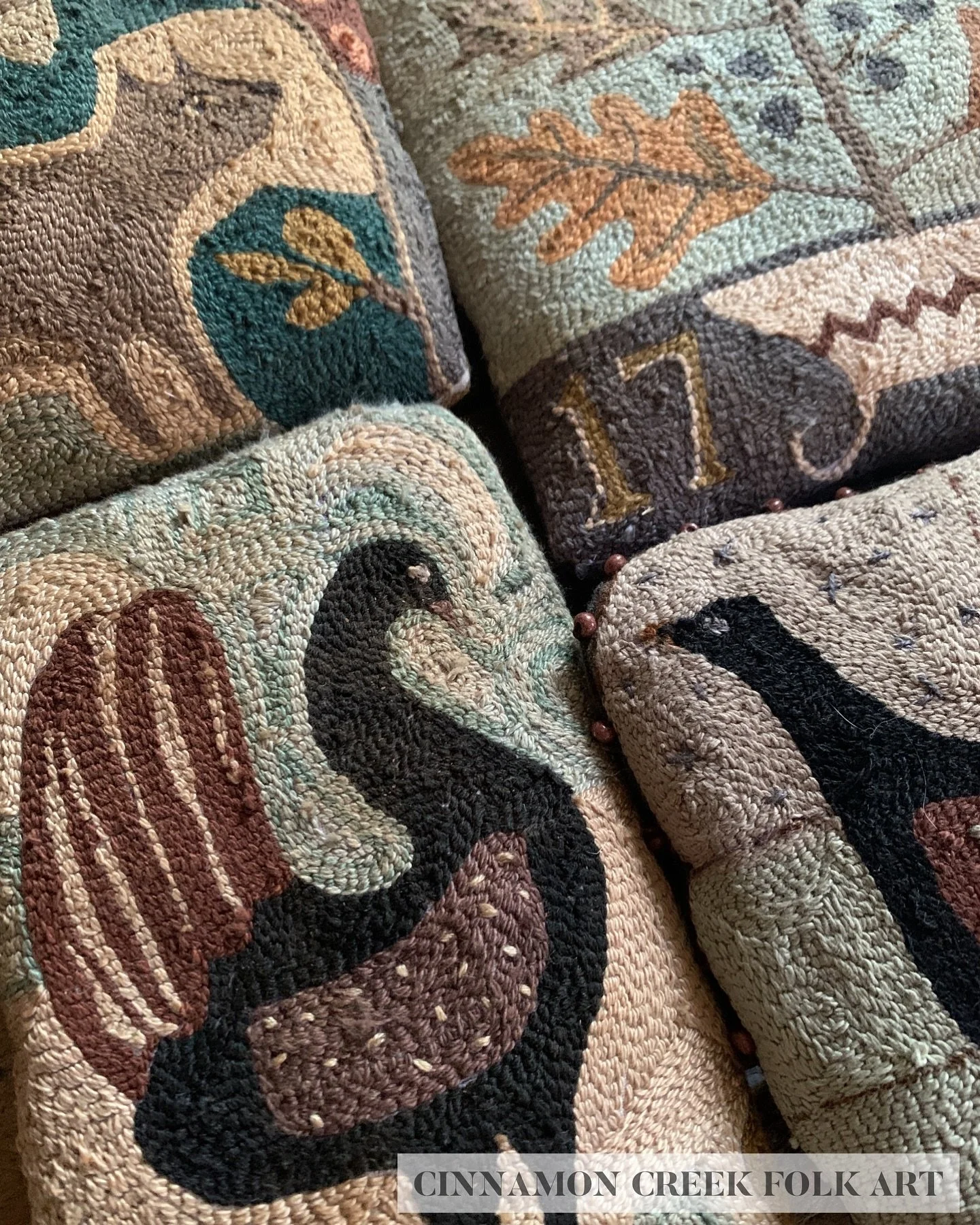 There&rsquo;s been a whole lotta punchin&rsquo; going on !  Yes&hellip; new punch needle embroidery patterns coming soon to my Cinnamon Creek Etsy shop.  I&rsquo;ll be spending today getting them ready.  #needlepunch #createeveryday #myway