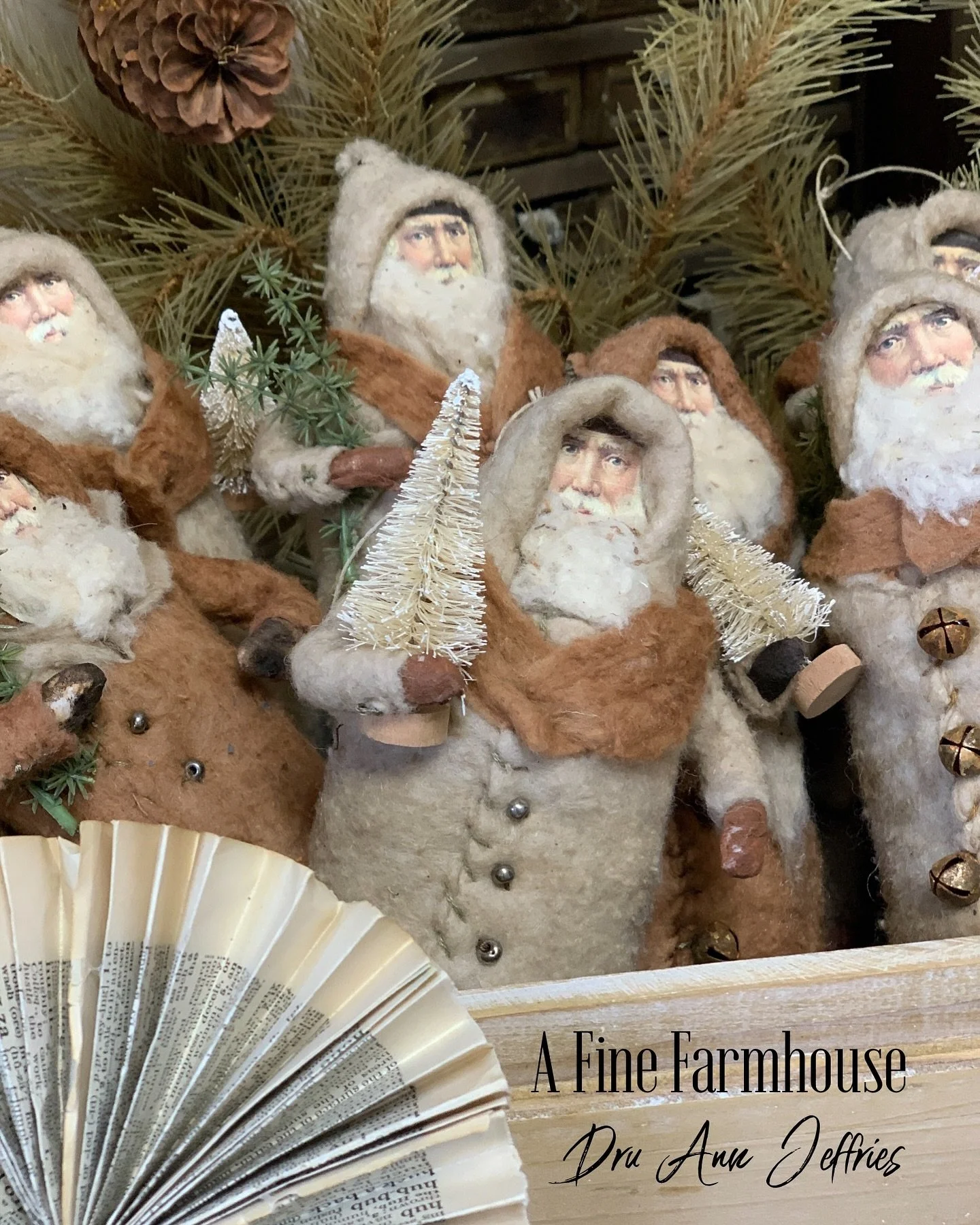 A little reminder&hellip; my first batch of Christmas goodies will be available tonight on the Fine Farmhouse website.  6:00 central time. 
Please note.  Some folks are saying that they can&rsquo;t sign in to their account.  I&rsquo;m working on this