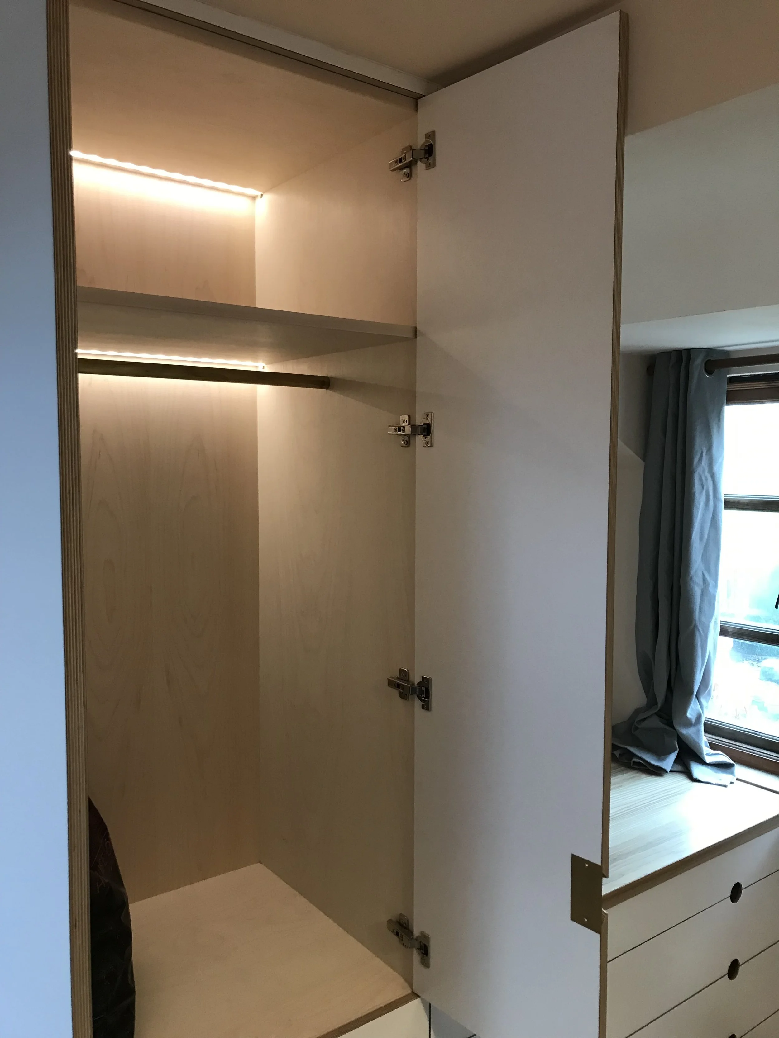 LED light strip In Wardrobe