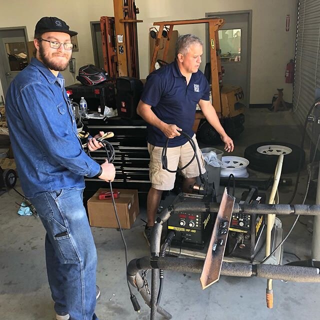 @lathemandrew and I just bought a multi process welder for the Tiny Forge! Truthfully, this was to continue our welding practice at home while classes are being moved to online format. We practically stole this machine for under a thousand, a Tweco A